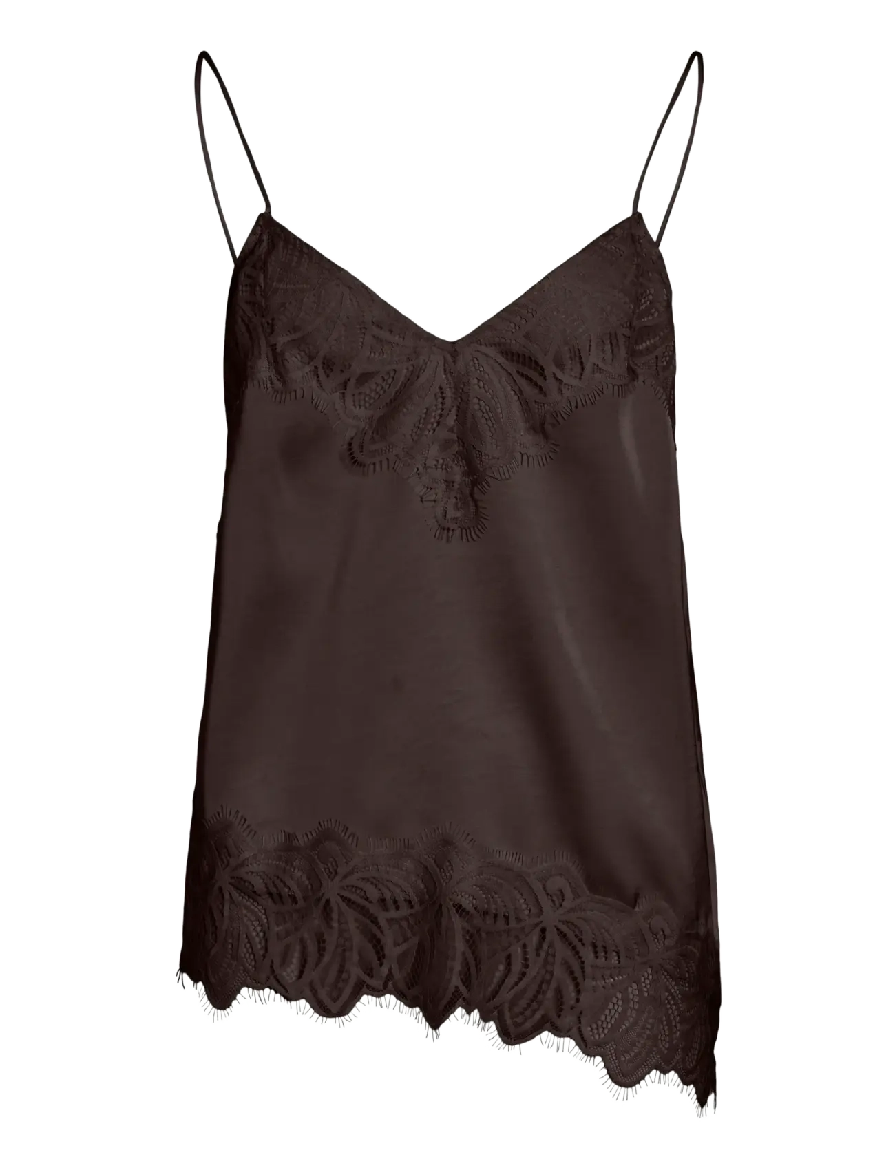 Vila VILEA STRAP TOP - Vila - COFFEE BEAN / brown