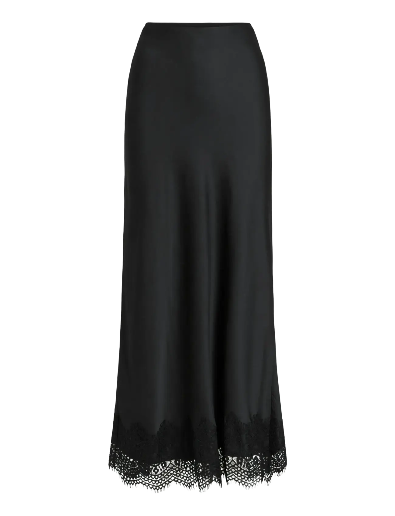 VIELLETTE HW ANKLE LACE SKIRT - NOOS - BLACK BEAUTY