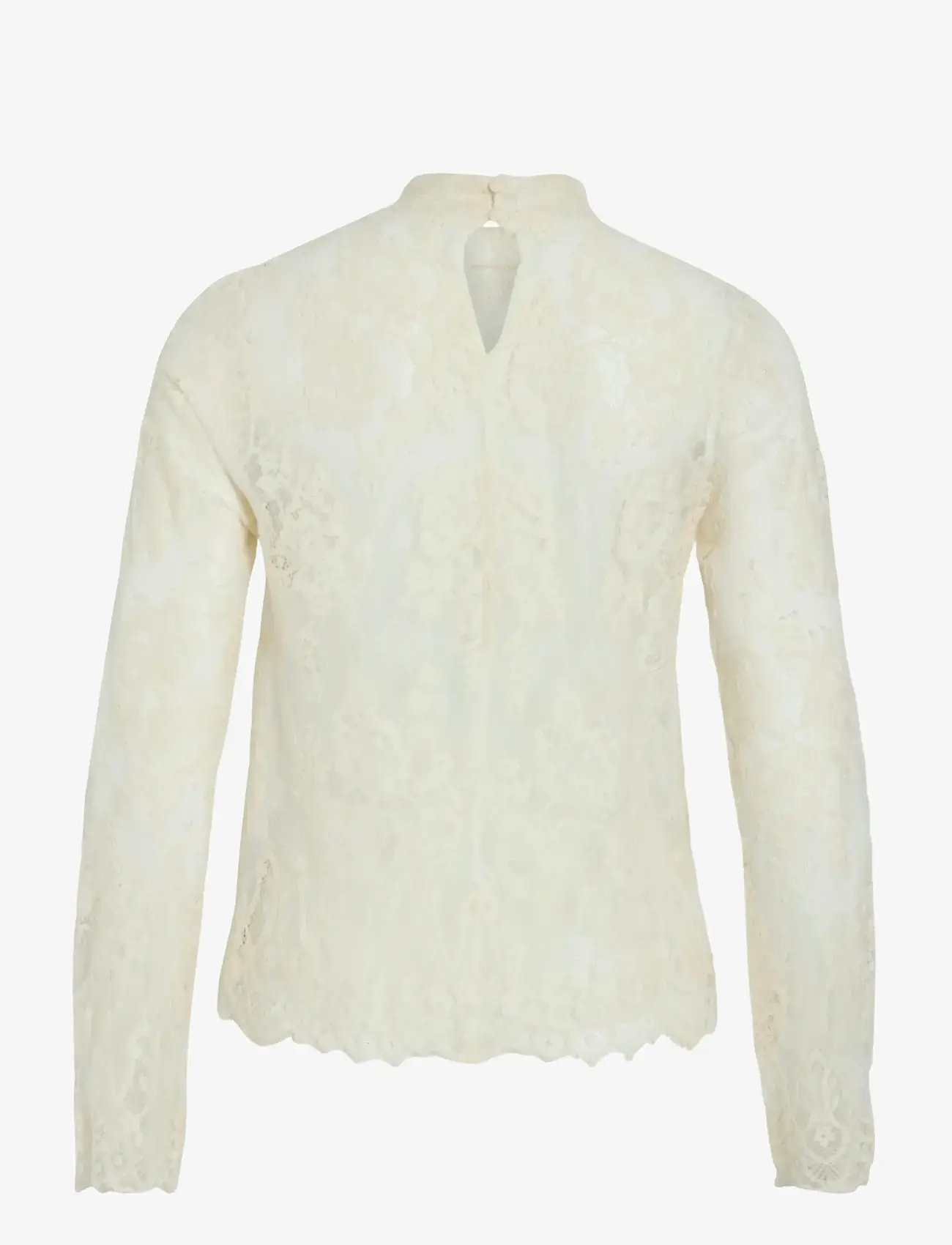 Vila - VICARRIE L/S LACE TOP - langærmede bluser - birch - 2