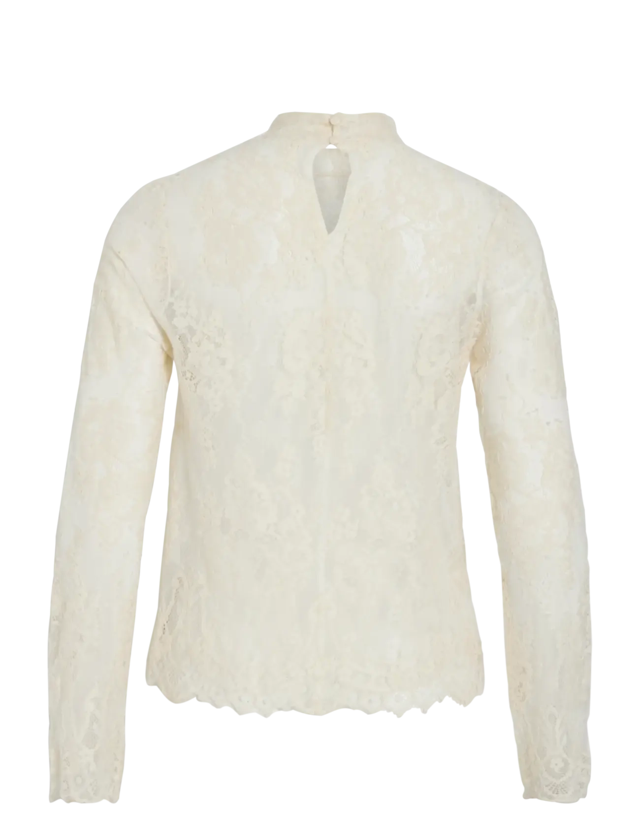 Vila - VICARRIE L/S LACE TOP - birch - 2
