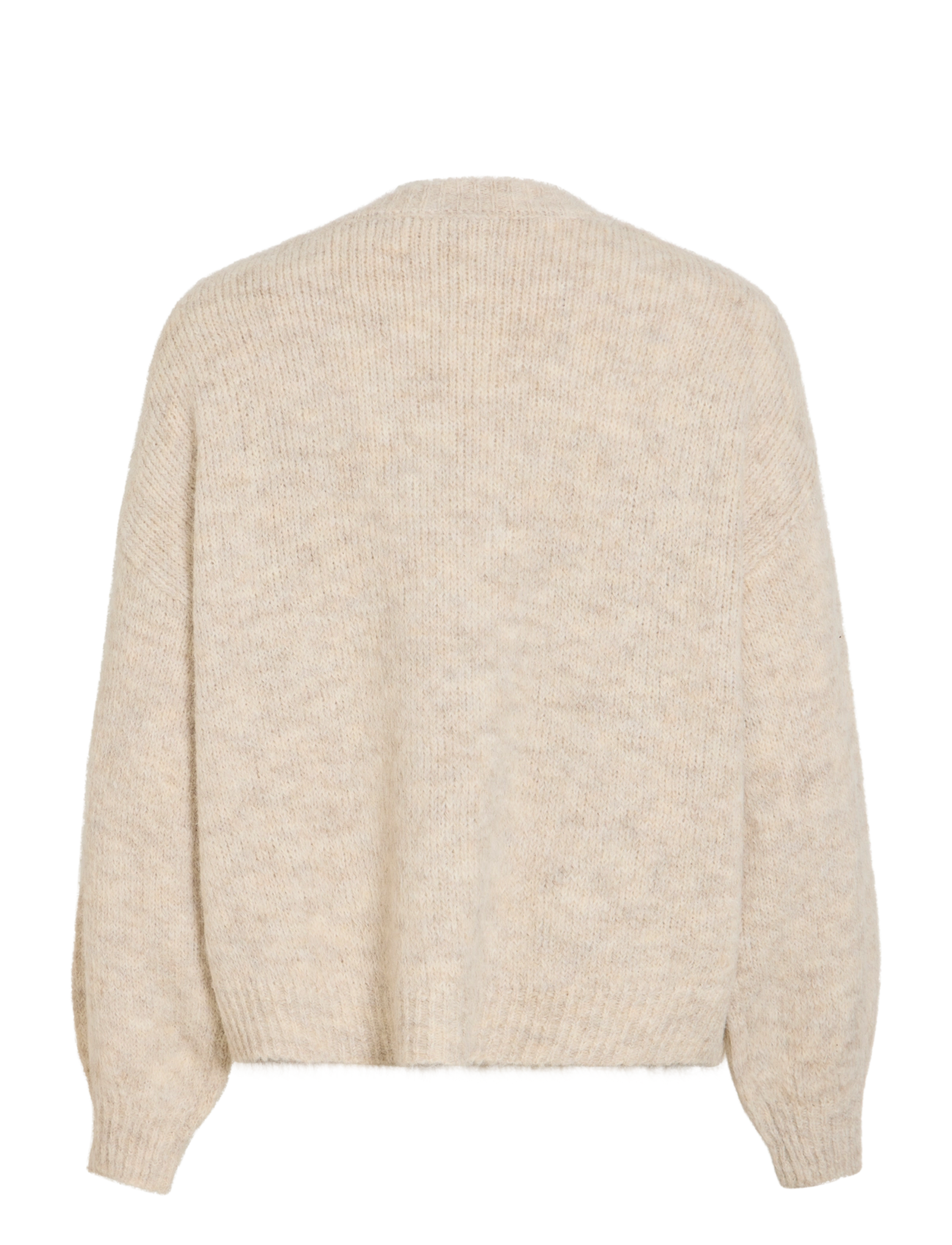 Vila - VILAMPE OPEN L/S KNIT CARDIGAN-NOOS - super light natural melan - 2