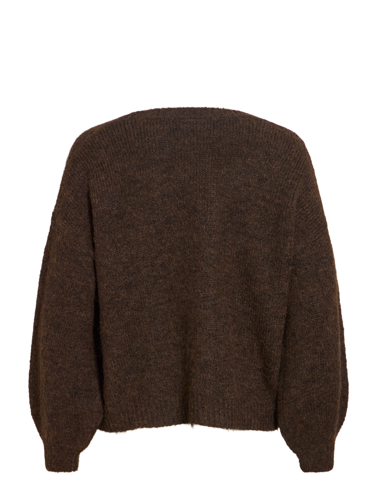 Vila - VILAMPE OPEN L/S KNIT CARDIGAN-NOOS - coffee bean - 2