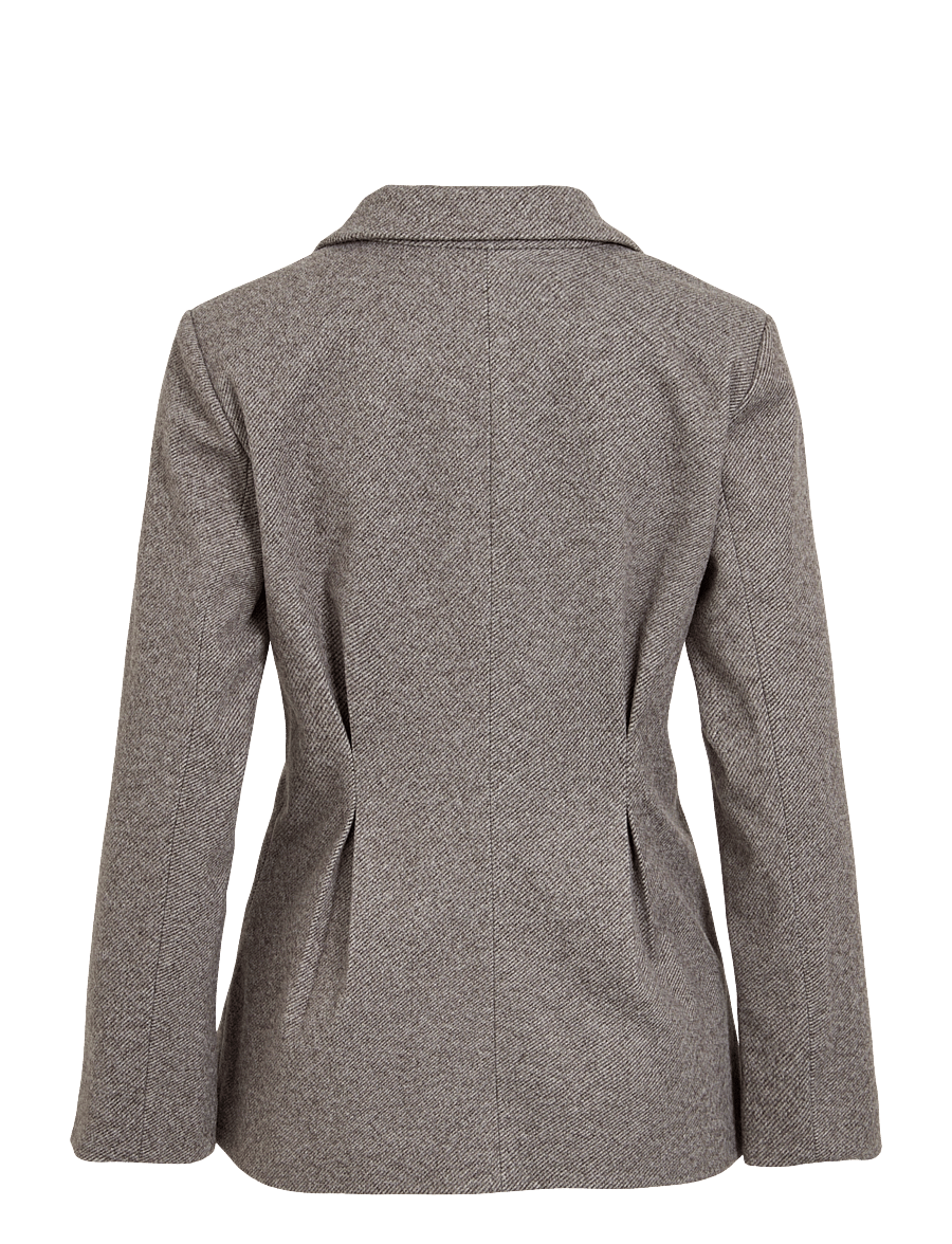 Vila - VISOLENE L/S WAIST JACKET/BFS/SPI - kavajer med skärp - coffee bean - 2