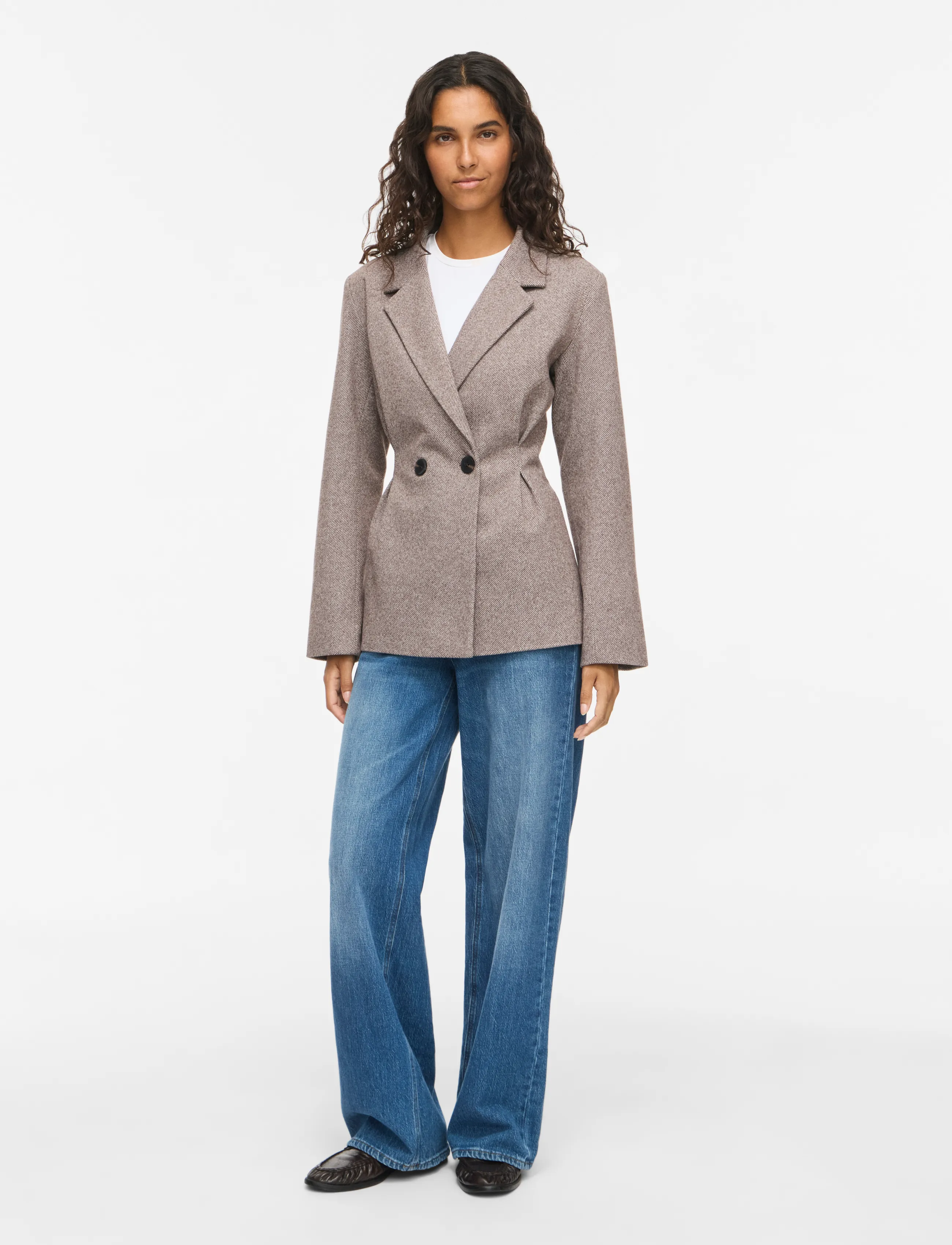Vila - VISOLENE L/S WAIST JACKET/BFS/SPI - kavajer med skärp - coffee bean - 4