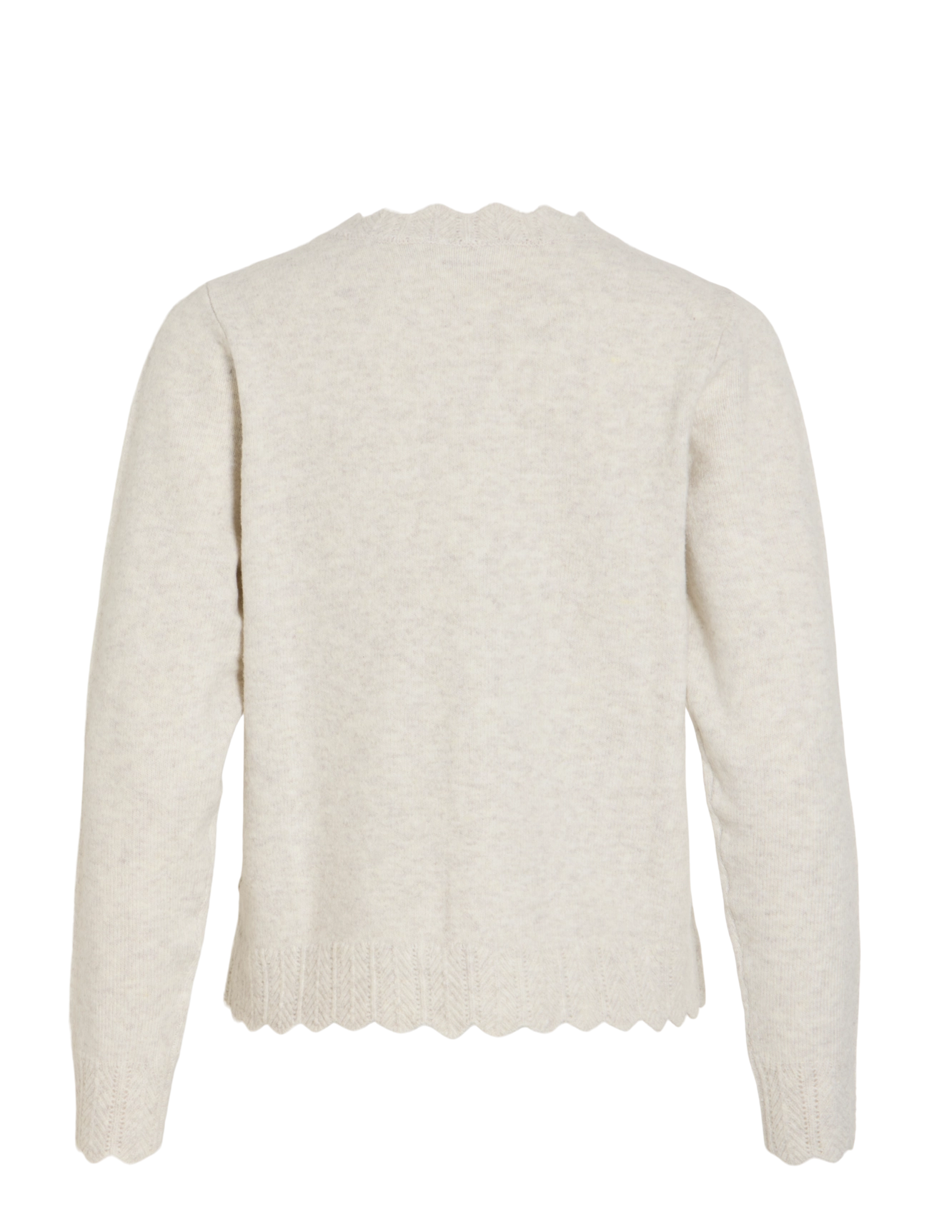 Vila - VINIKOLINA L/S O-NECK KNIT CARDIGAN-NOOS - strickjacken - super light natural melan - 2