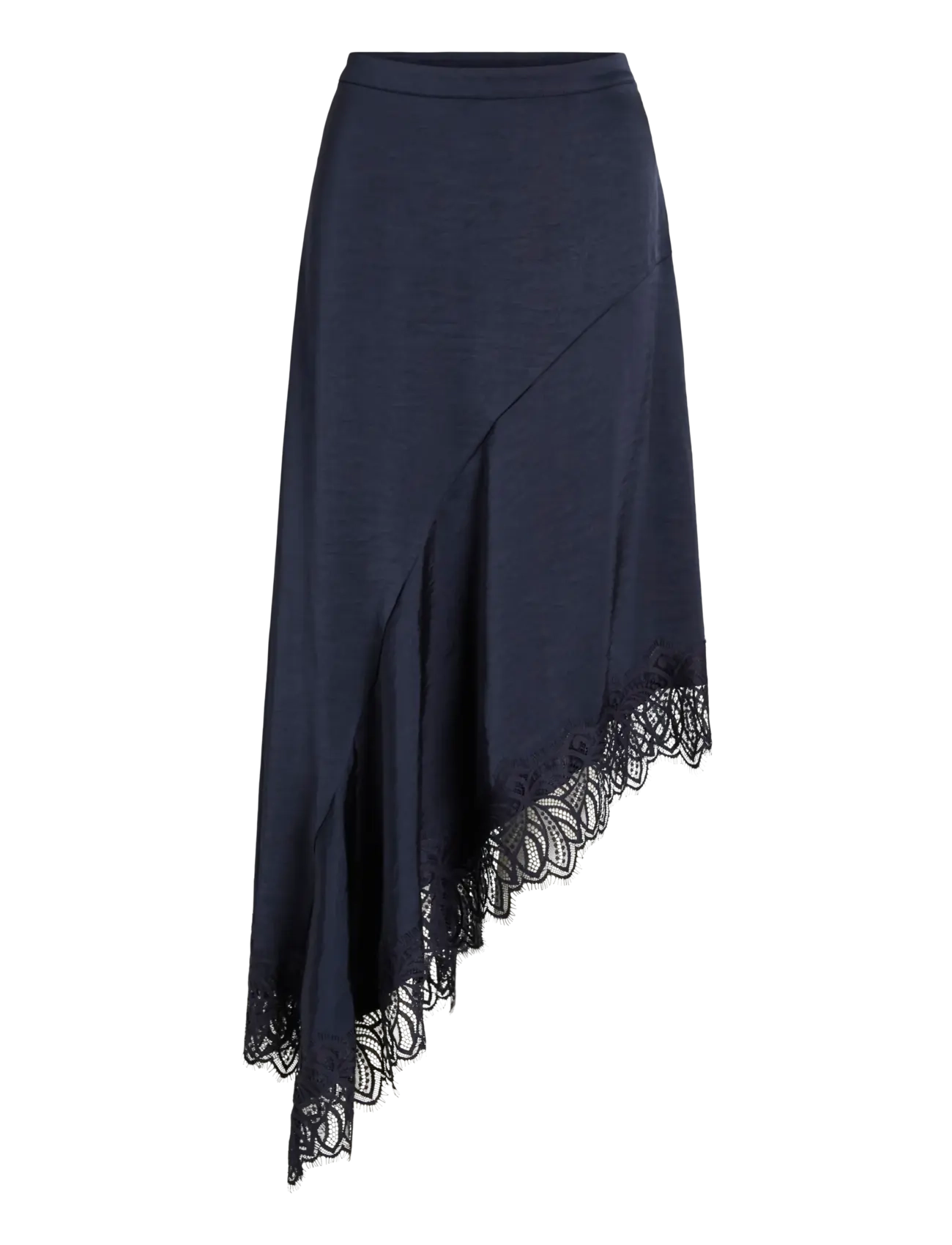 VILA Vilea High Low Strickjacke Rock Navy - 36 - Damen