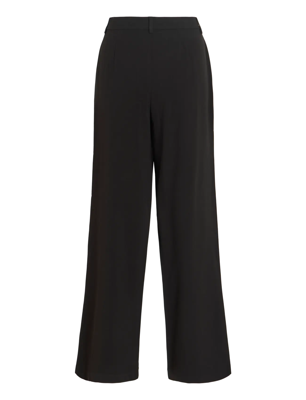Vila - VIKARI RW WIDE WVN PANT - NOOS - bukser med brede ben - black beauty - 1