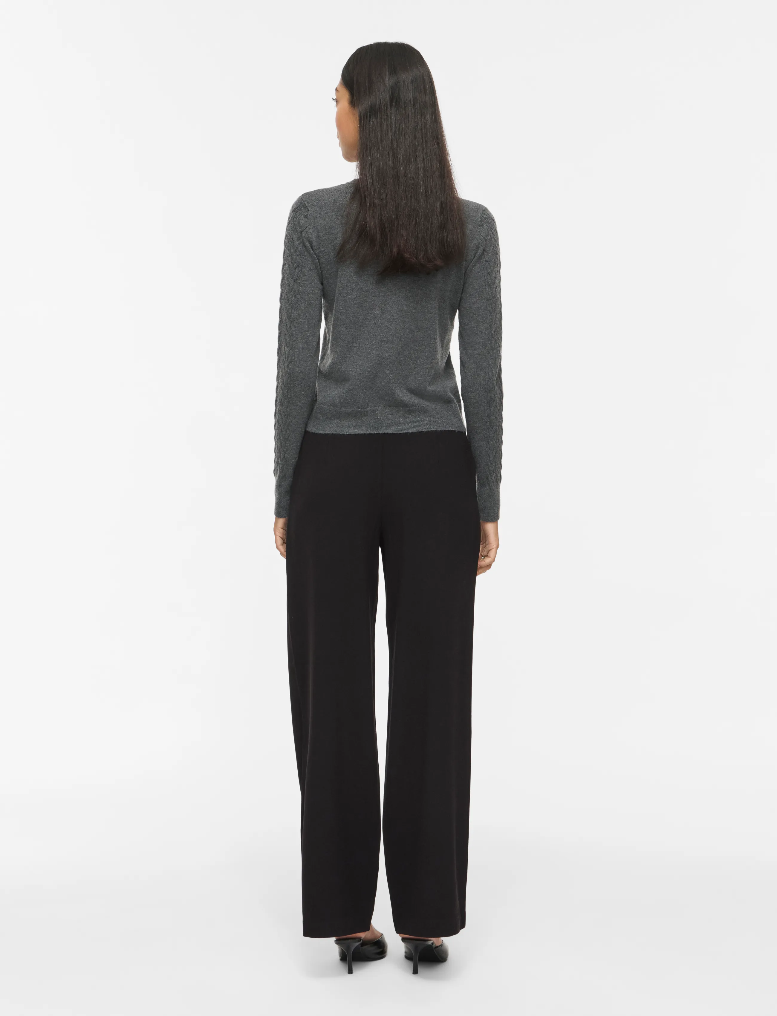 VILA Vikari Rw Wide Wvn Pant Noos kostymbyxor dam – bild 2