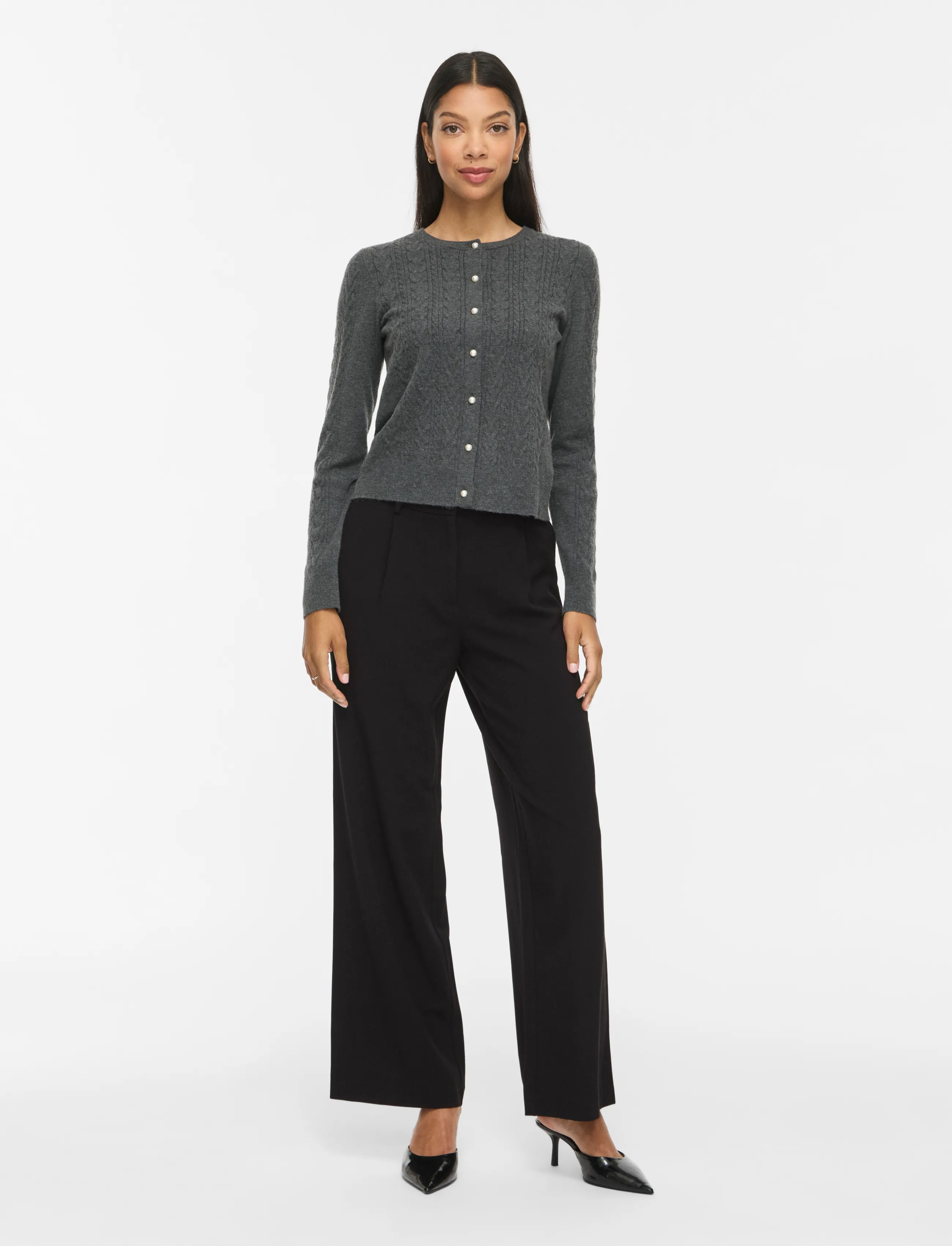VILA Vikari Rw Wide Wvn Pant Noos kostymbyxor dam – bild 3