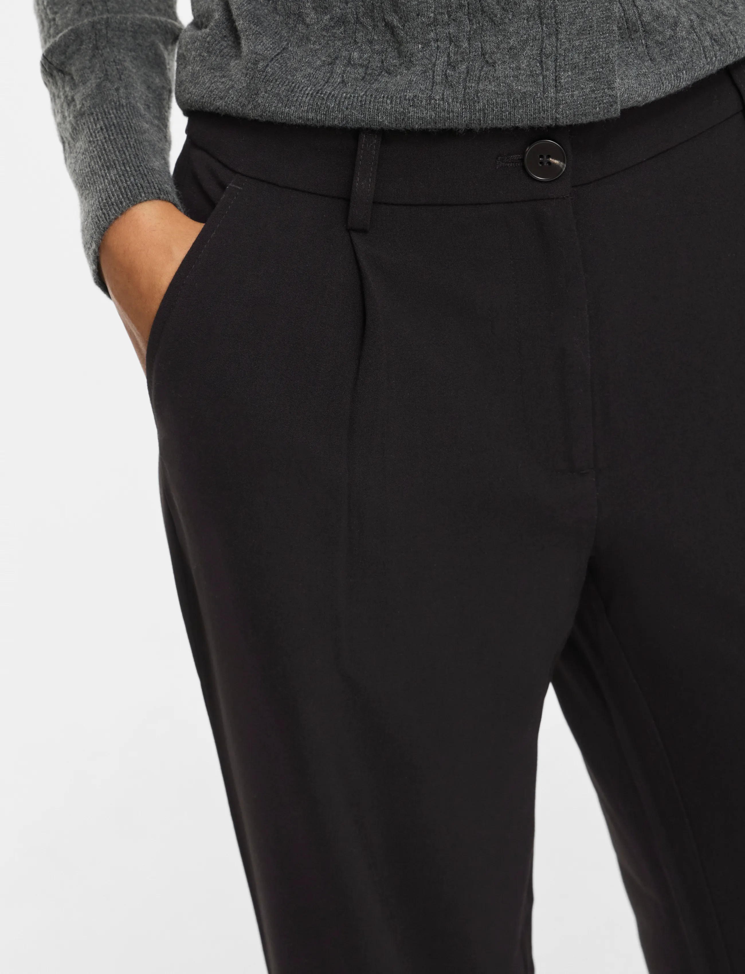 VILA Vikari Rw Wide Wvn Pant Noos kostymbyxor dam – bild 4