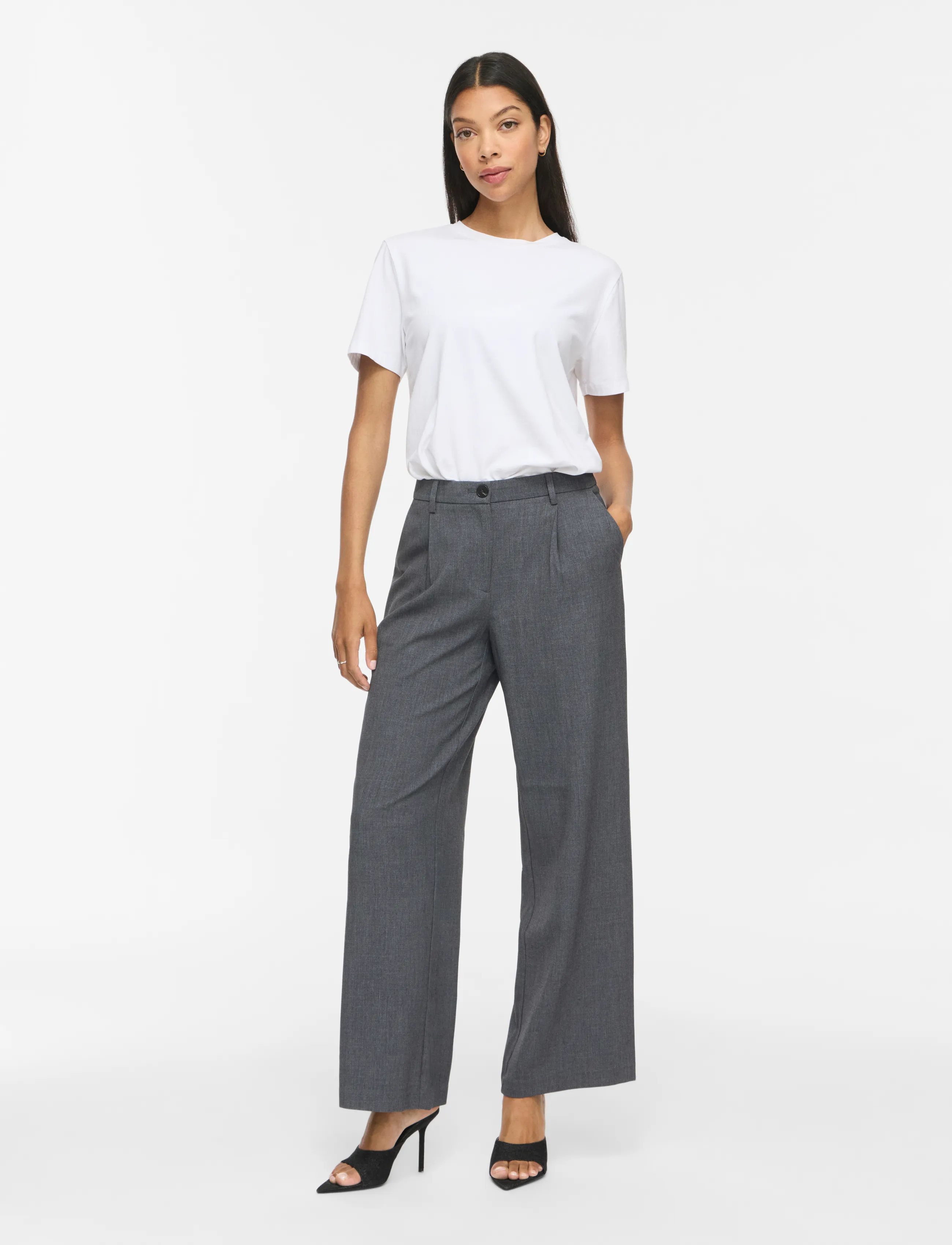 VILA Vikari Rw Wide Wvn Pant Noos kostymbyxor dam – bild 3