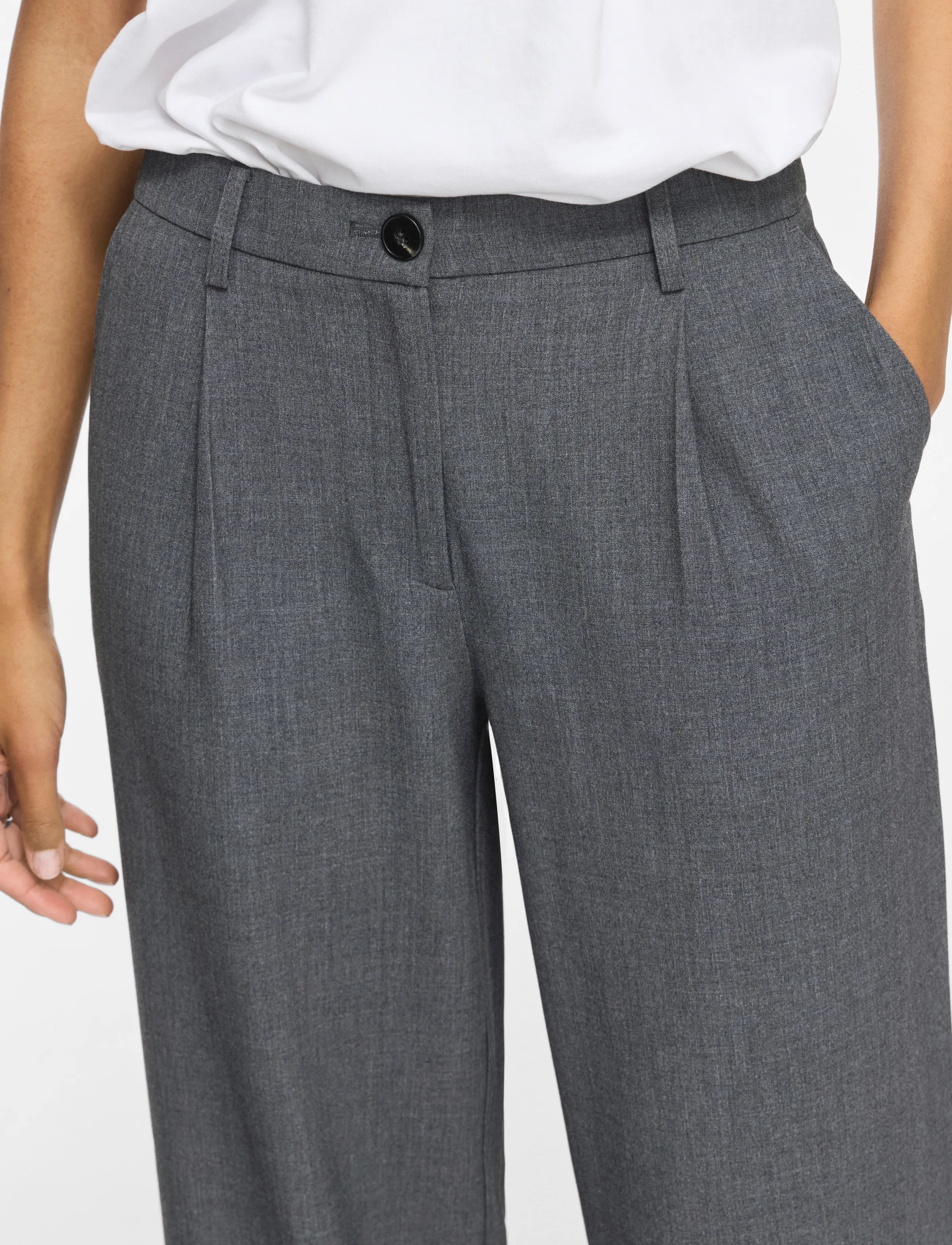 VILA Vikari Rw Wide Wvn Pant Noos kostymbyxor dam – bild 4