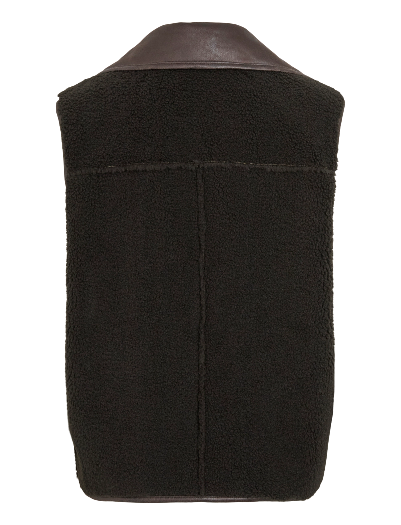 Vila - VIKADERA S/L SHEARLING VEST /OTW - teddy-vestid - demitasse - 4
