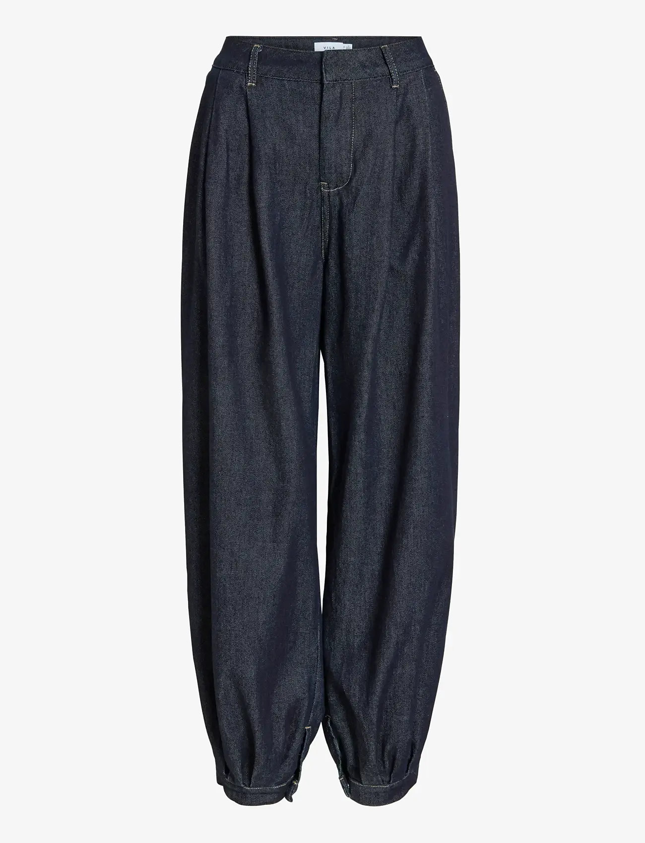Vila - VICUBA DENIM BALLOON PANTS /LN - barrel jeans - dark blue denim - 1