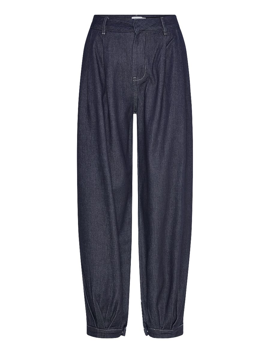 Vila - VICUBA DENIM BALLOON PANTS /LN - barrel jeans - dark blue denim - 1