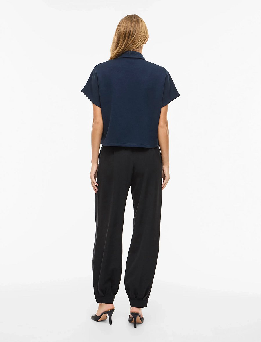 Vila - VINUNA BALLOON PANTS /LN - „barrel“ silueto kelnės - black - 3