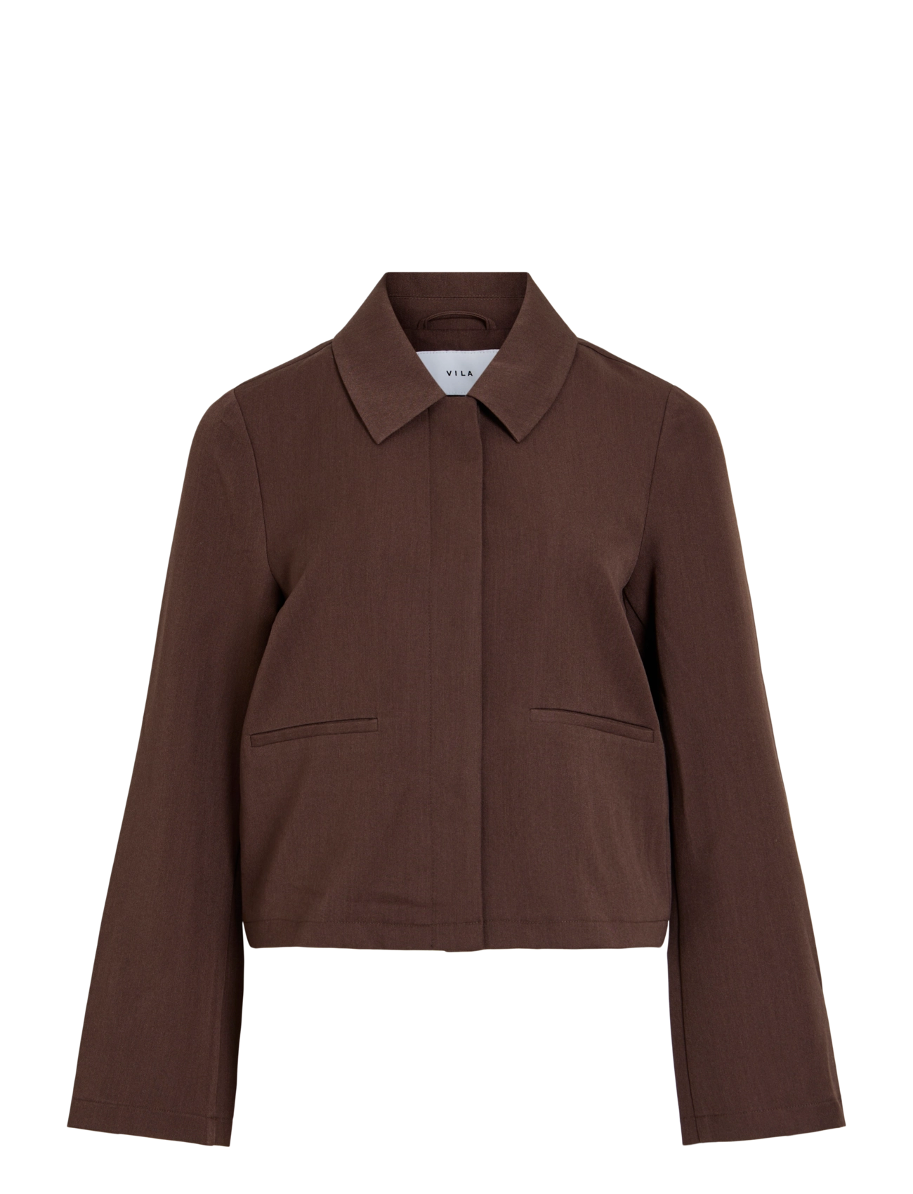 Vila VILEORA L/S SHIRT - Tänavastiil - COFFEE BEAN / brown