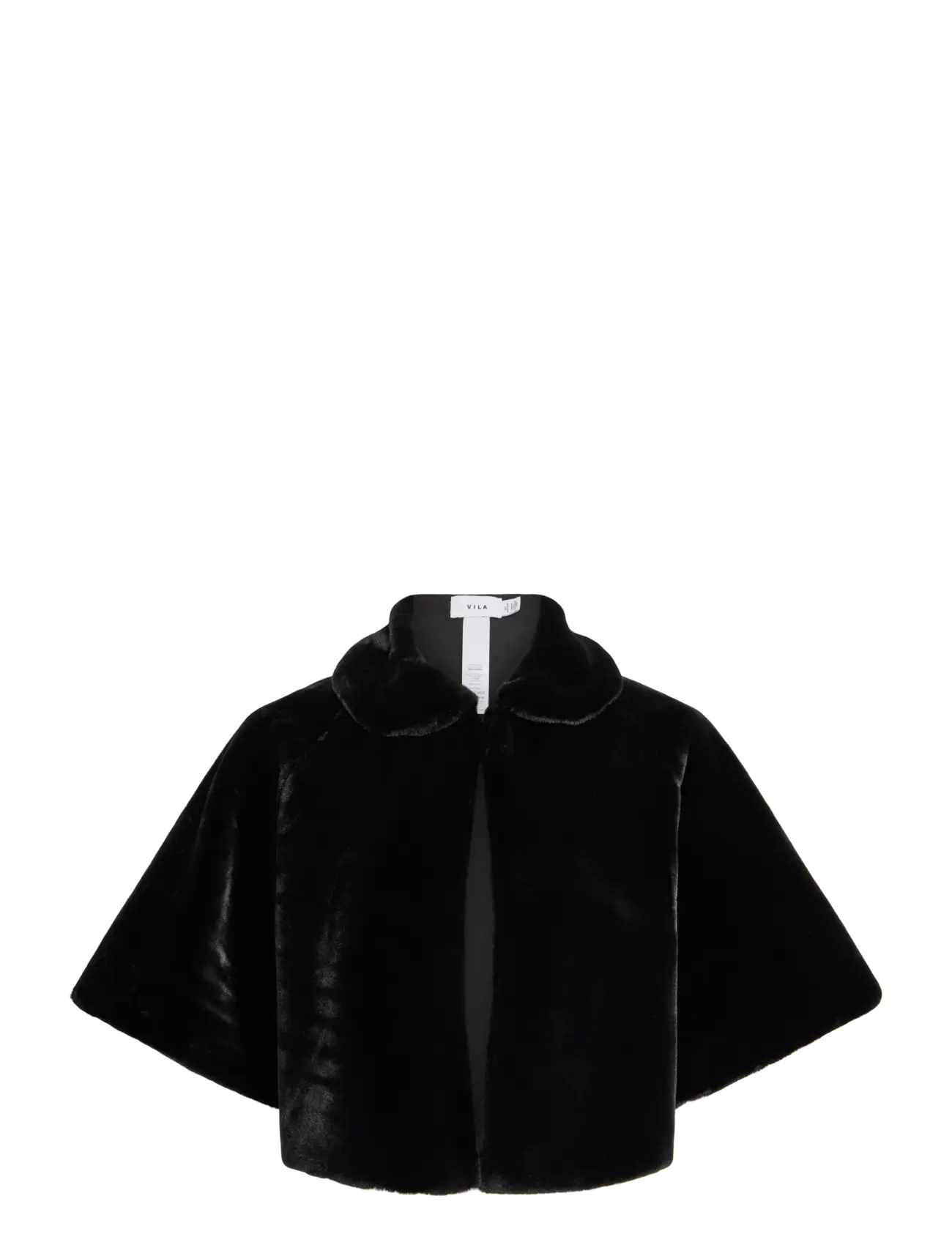 Vila VIFULLY SHORT CAPE/EF - Coats - BLACK BEAUTY / black