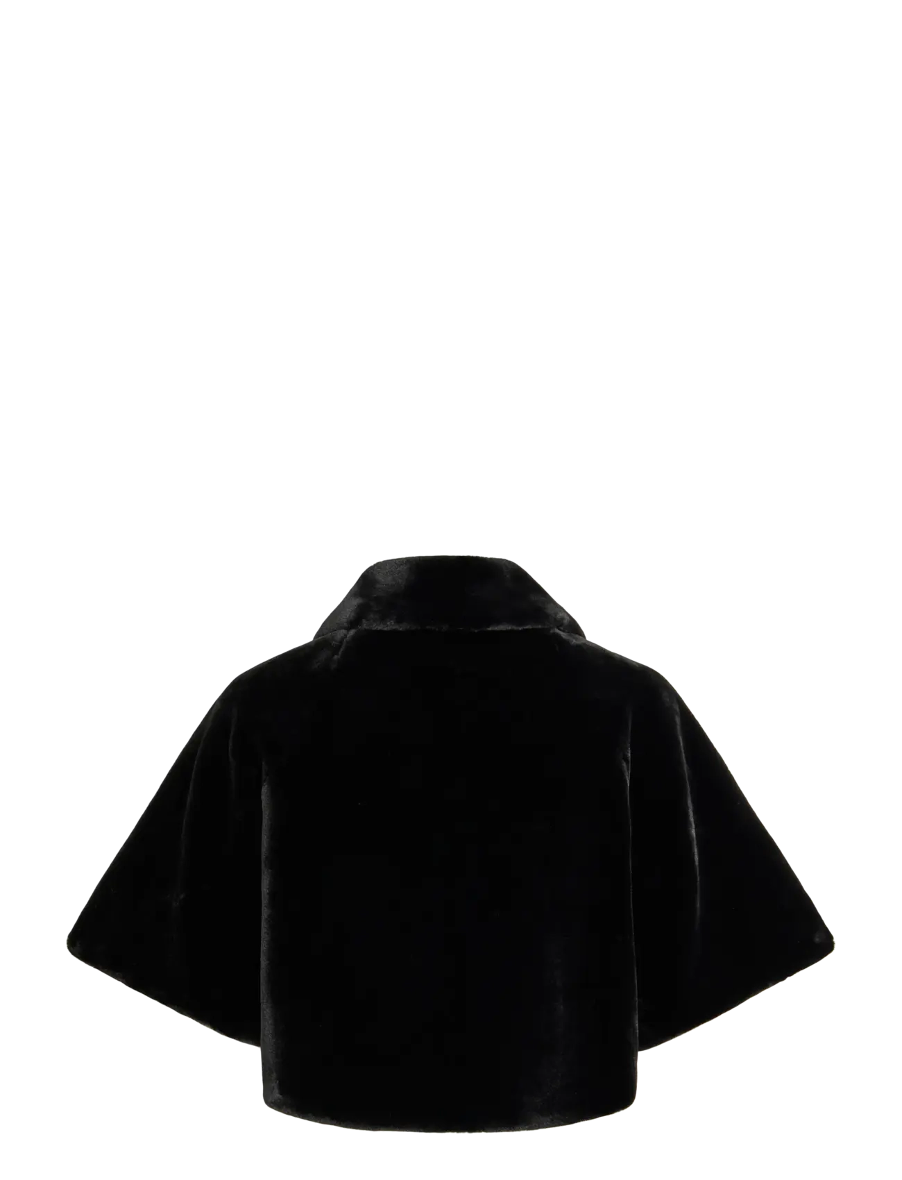 Vila - VIFULLY SHORT CAPE/EF - faux fur - black beauty - 1