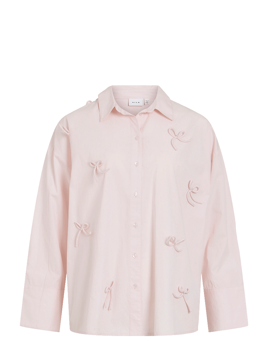 Vila - VIISOLDA OVERSIZE SHIRT BOW - ballet slipper - 0