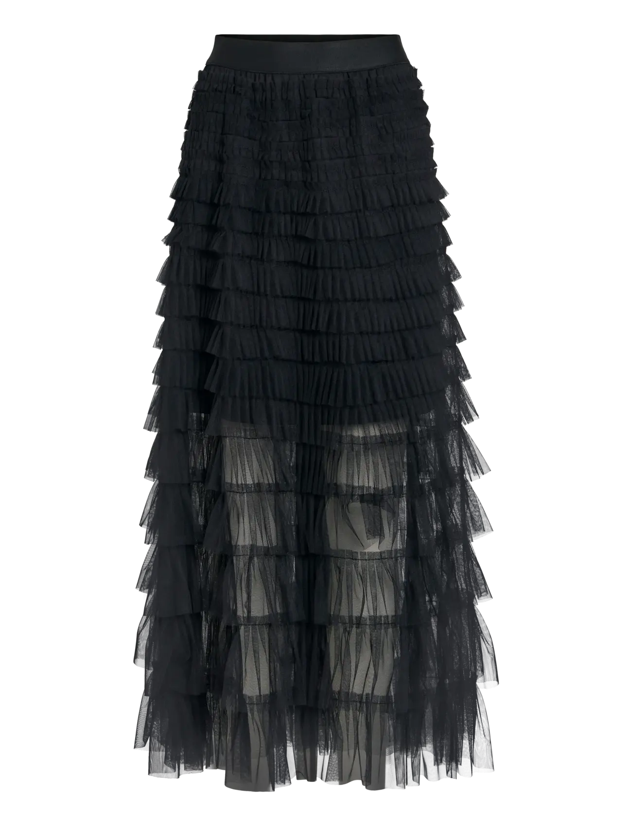 Vila VICATYA ANKEL SKIRT/DC - Maxikjolar - BLACK BEAUTY / black