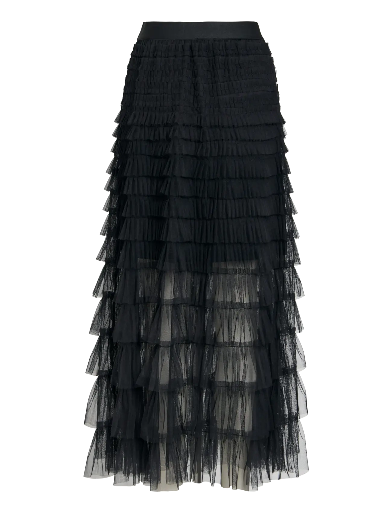 Vila - VICATYA ANKEL SKIRT/DC - maxikjolar - black beauty - 1