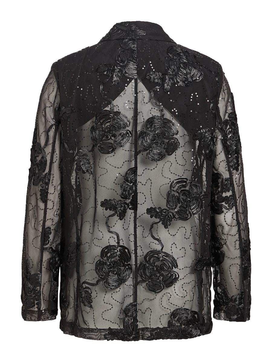 Vila - VIDITTE L/S BLAZER/DC/BFS - black beauty - 2