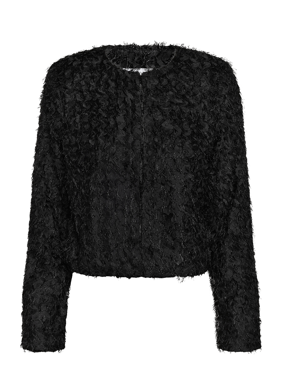 Vila - VIROVITA L/S CARDIGAN/DC - cardigans - black beauty - 0