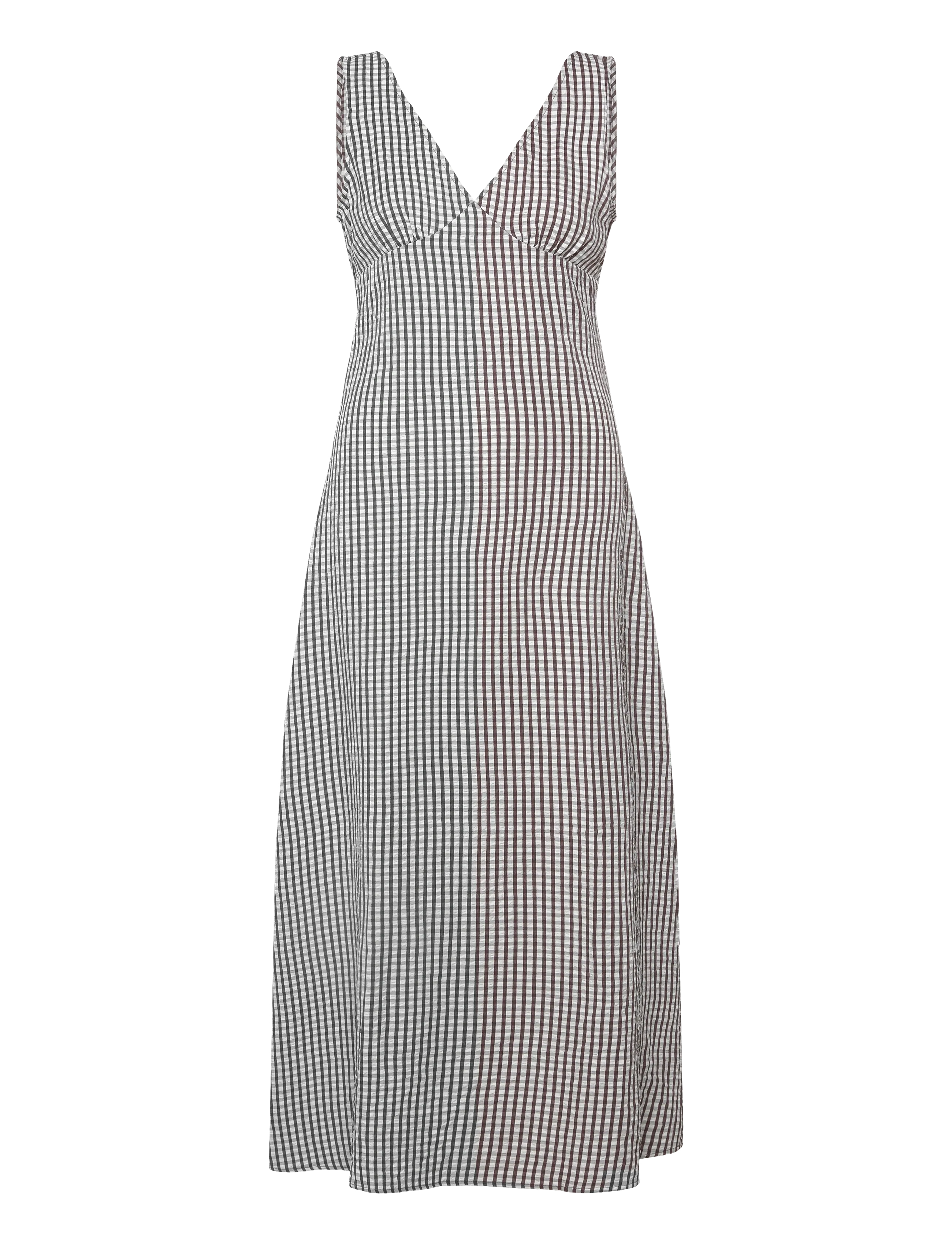 Vila - VITERNI S/L V-NECK ANKLE DRESS/KA - maksikleidid - slate black - 1