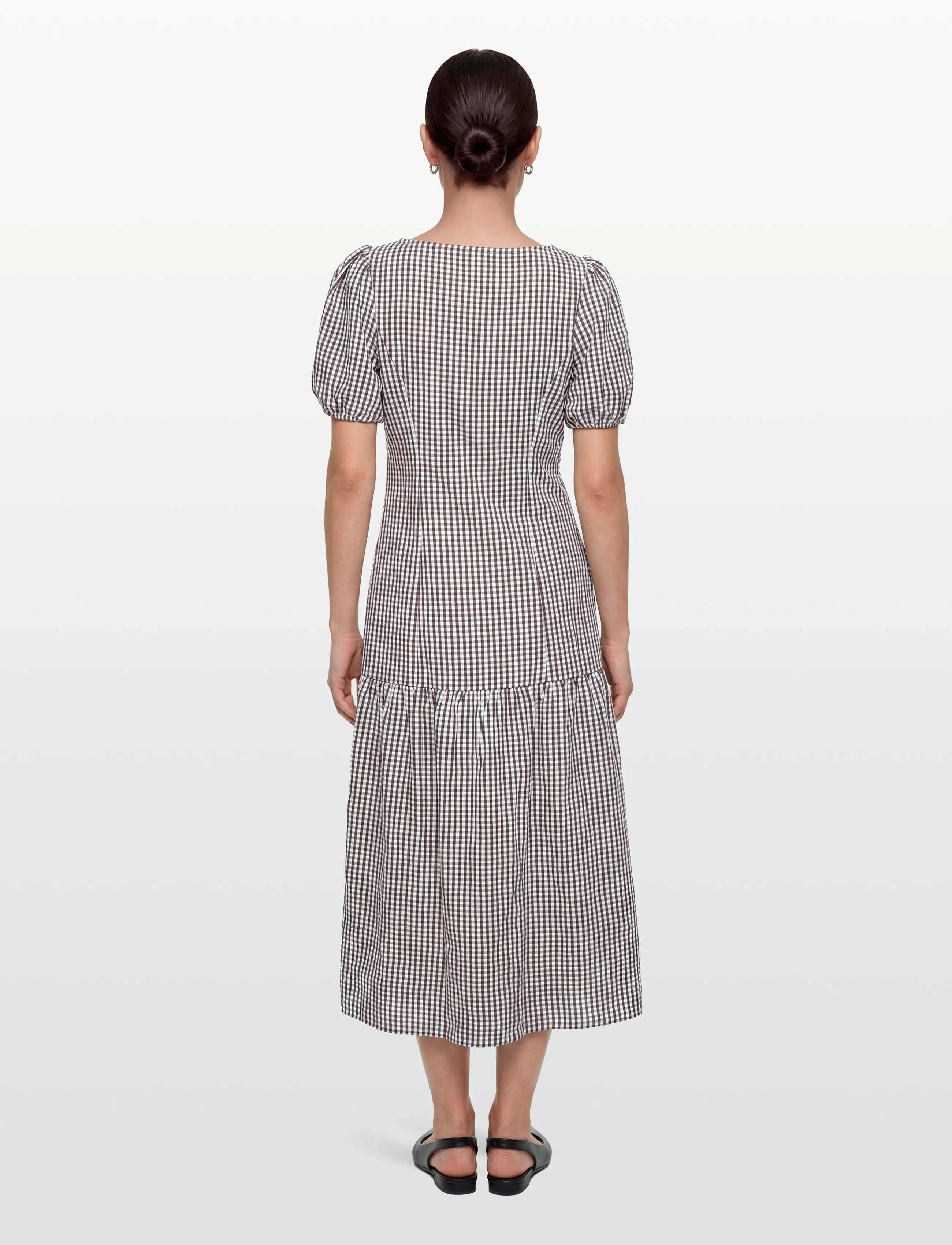 Vila - VITERNI S/S BOATNECK ANKLE DRESS/KA - maxi kjoler - slate black - 4