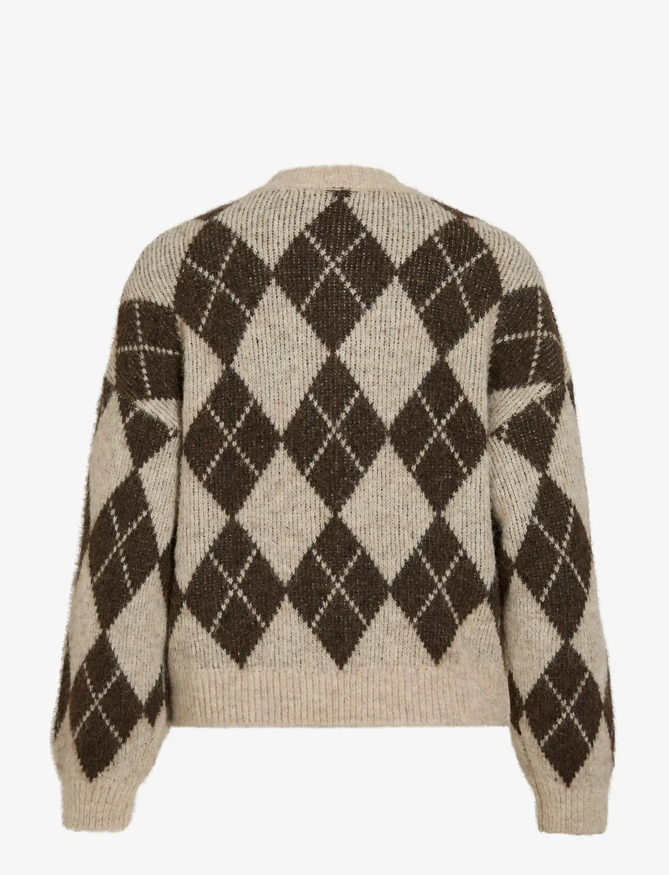 Vila - VIKARLEY L/S BUTTON DETAIL CARDIGAN - cardigans - natural melange - 2