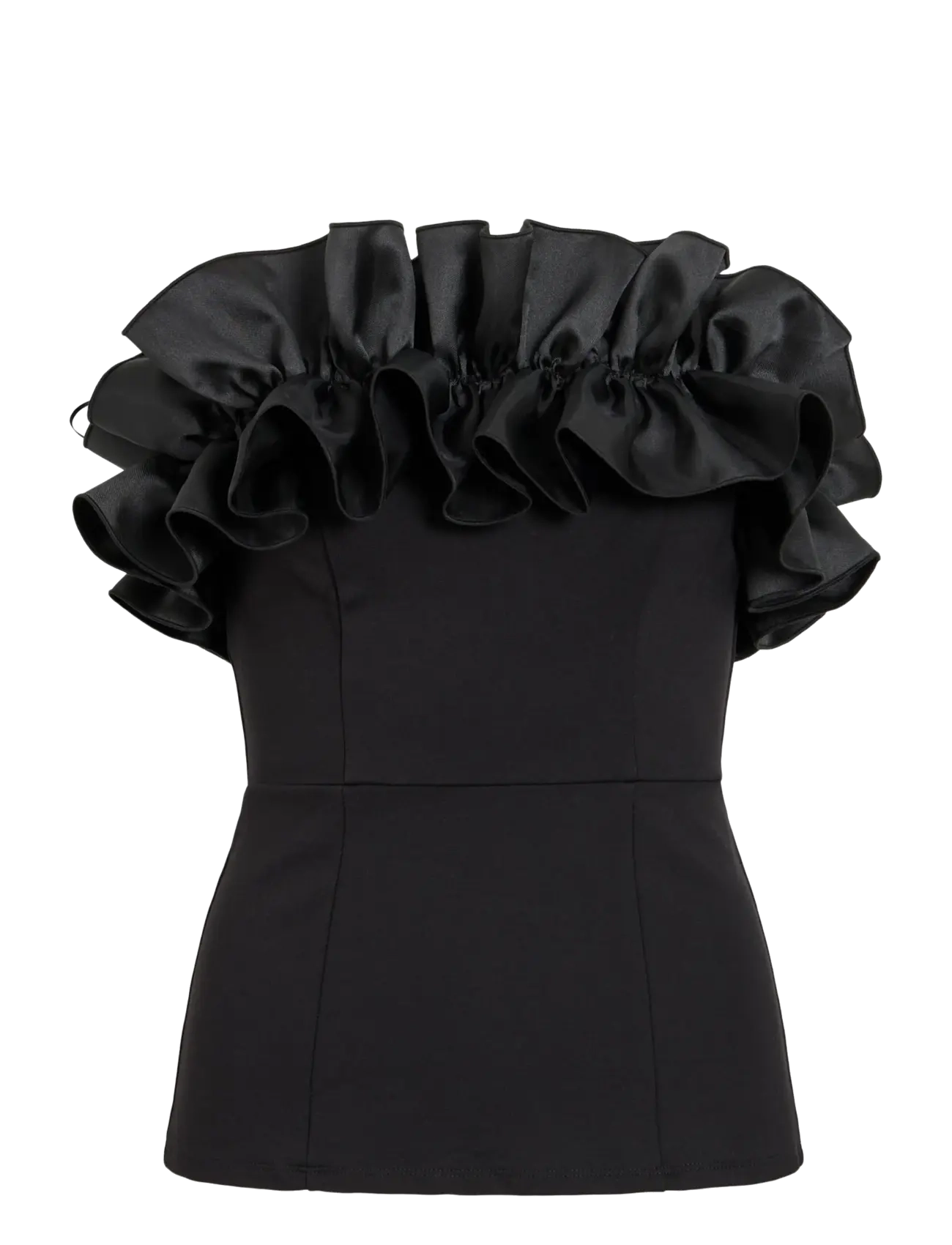 Vila VILISSE STRAPLESS TOP/DC - Tänavastiil - BLACK BEAUTY / black