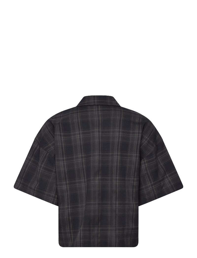 Vila - VISINA 2/4 CHECK SHIRT - kurzärmlige hemden - navy blazer - 2
