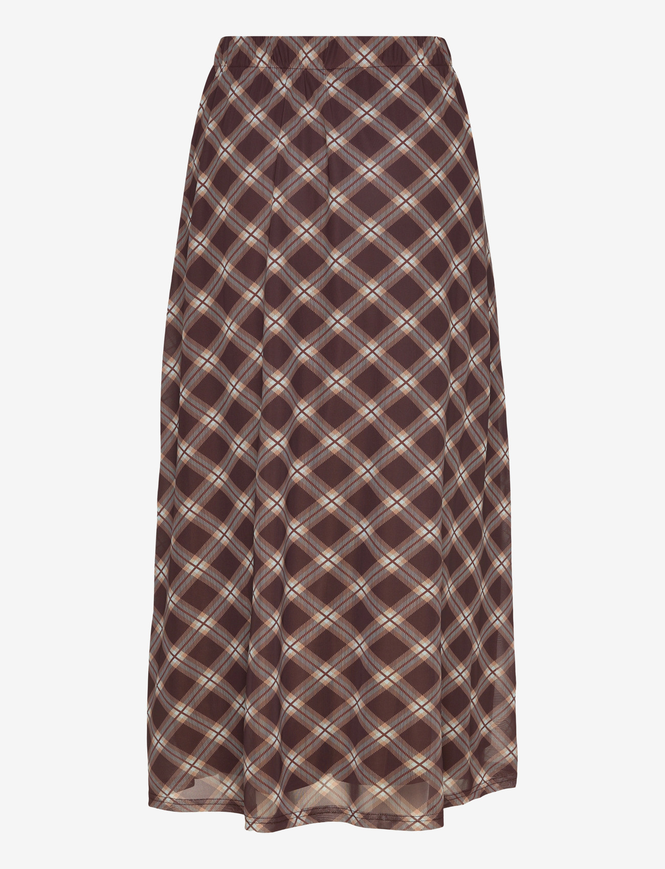 Vila - VININNA NEW MESH HW ANKLE SKIRT - maxikjolar - coffee bean - 1