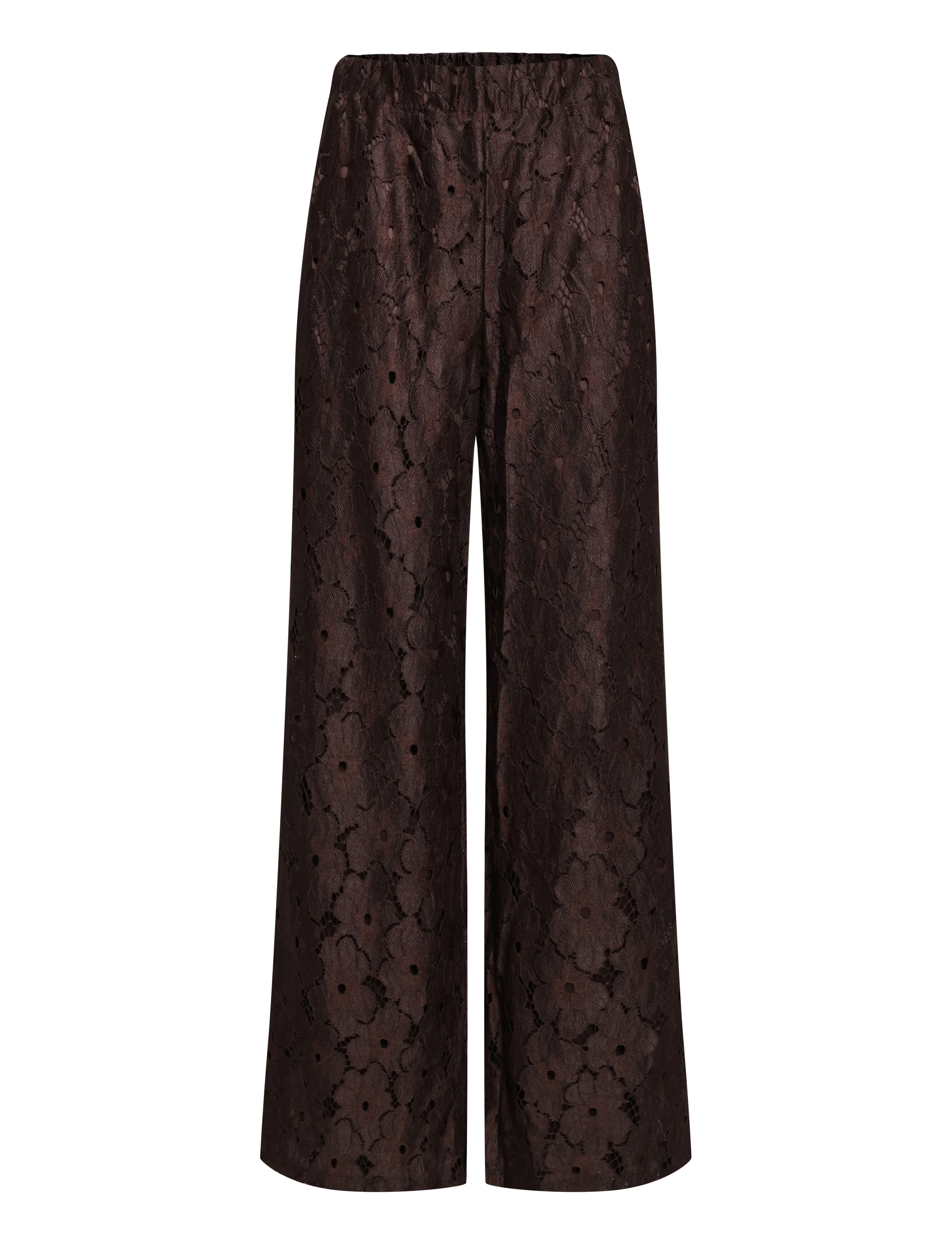 Vila VITONATO HW WIDE PANTS/RC - Tøj - COFFEE BEAN / brown