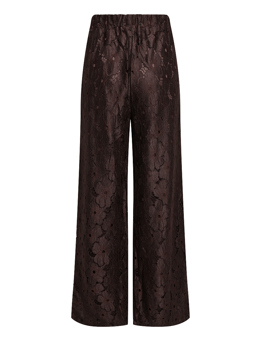 Vila - VITONATO HW WIDE PANTS/RC - laia säärega püksid - coffee bean - 1