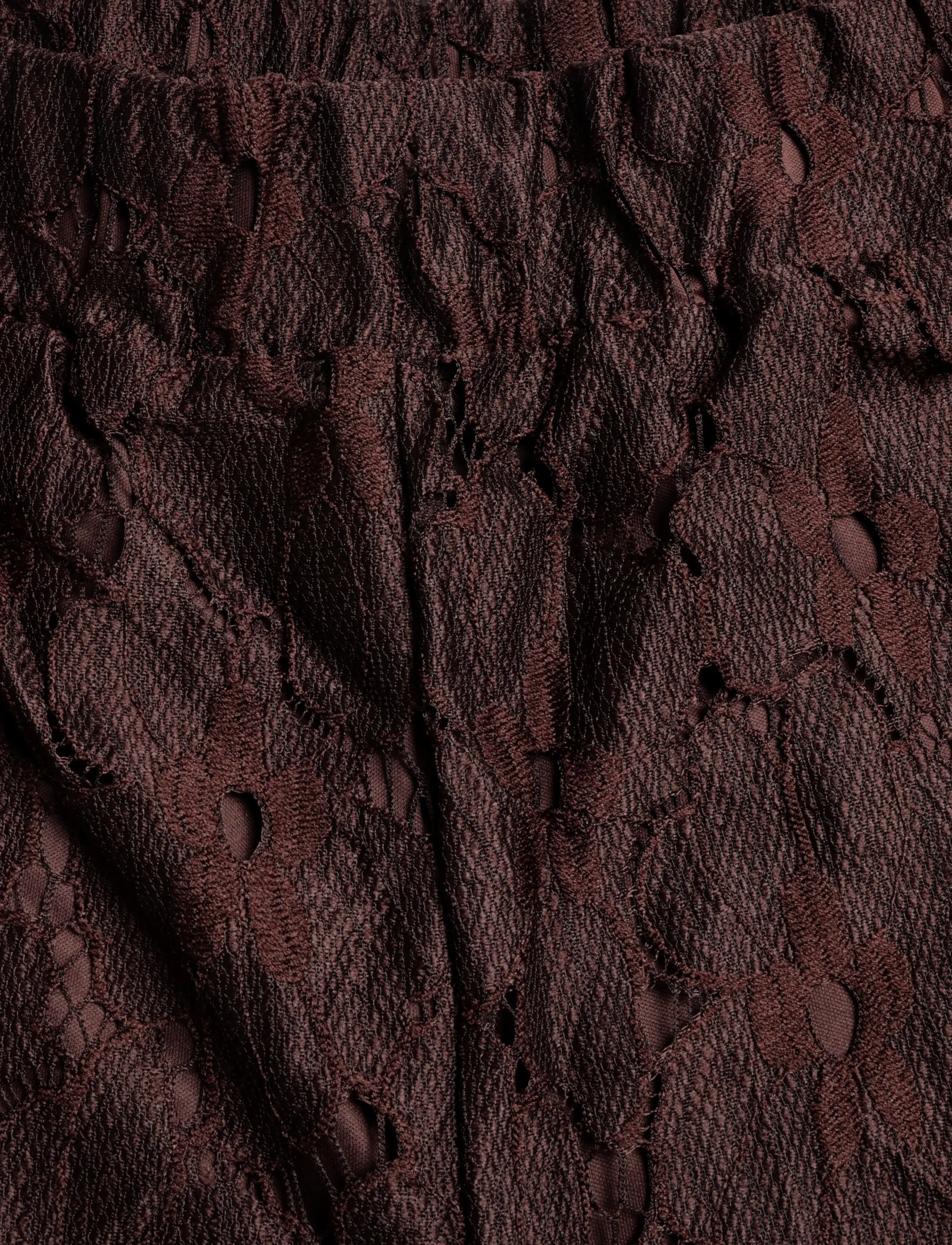 Vila - VITONATO HW WIDE PANTS/RC - laia säärega püksid - coffee bean - 2