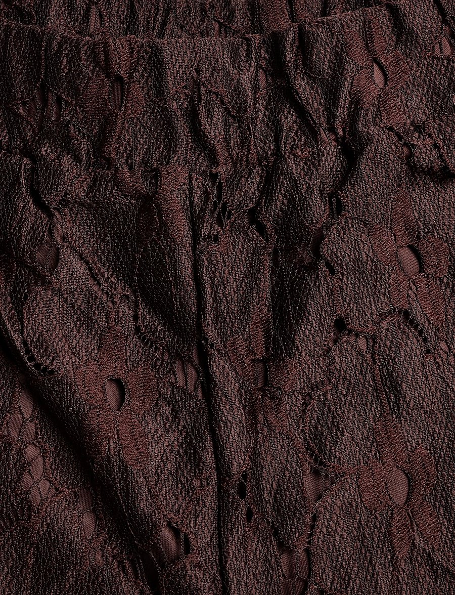 Vila - VITONATO HW WIDE PANTS/RC - laia säärega püksid - coffee bean - 2