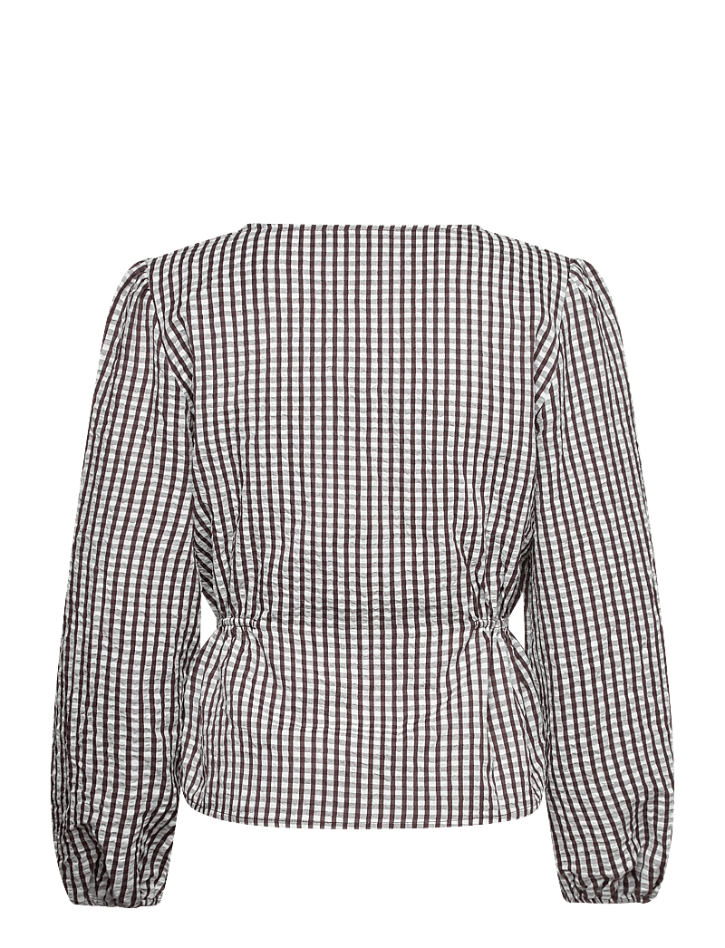 Vila - VITERNI V-NECK L/S TOP/KA - langærmede bluser - slate black - 1
