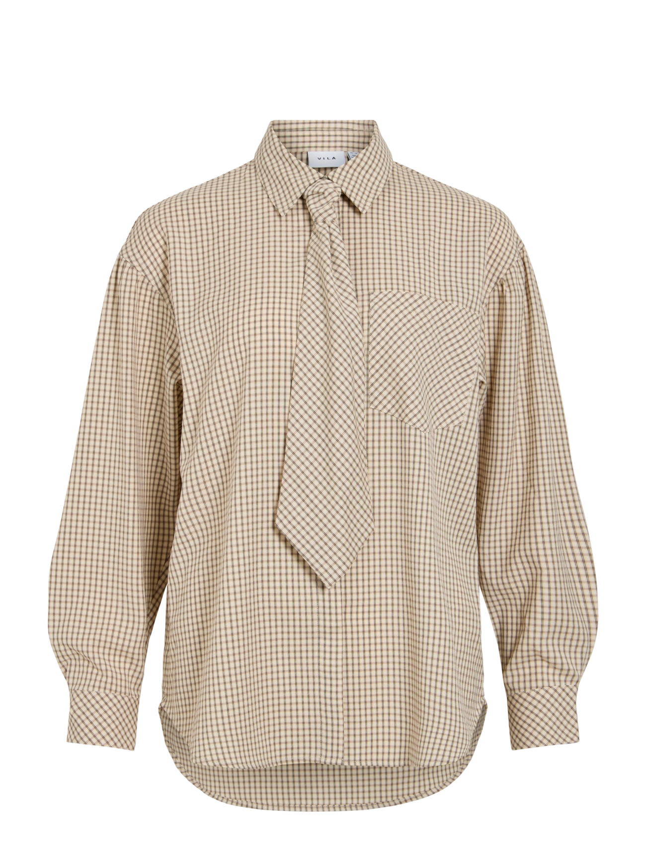 Vila VINERA LOOSE L/S SHIRT - Kläder - BIRCH / beige