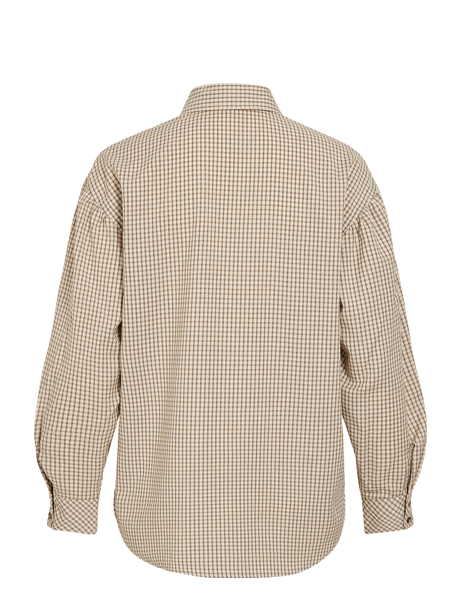 Vila - VINERA LOOSE L/S SHIRT - langärmlige hemden - birch - 1