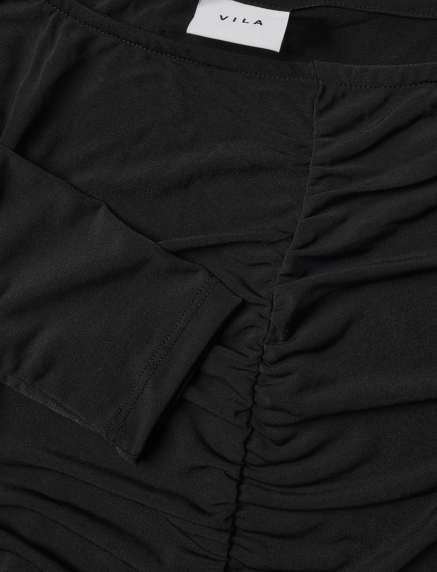 Vila - VILYSERA BOATNECK L/S TOP/SPI - langærmede bluser - black beauty - 2