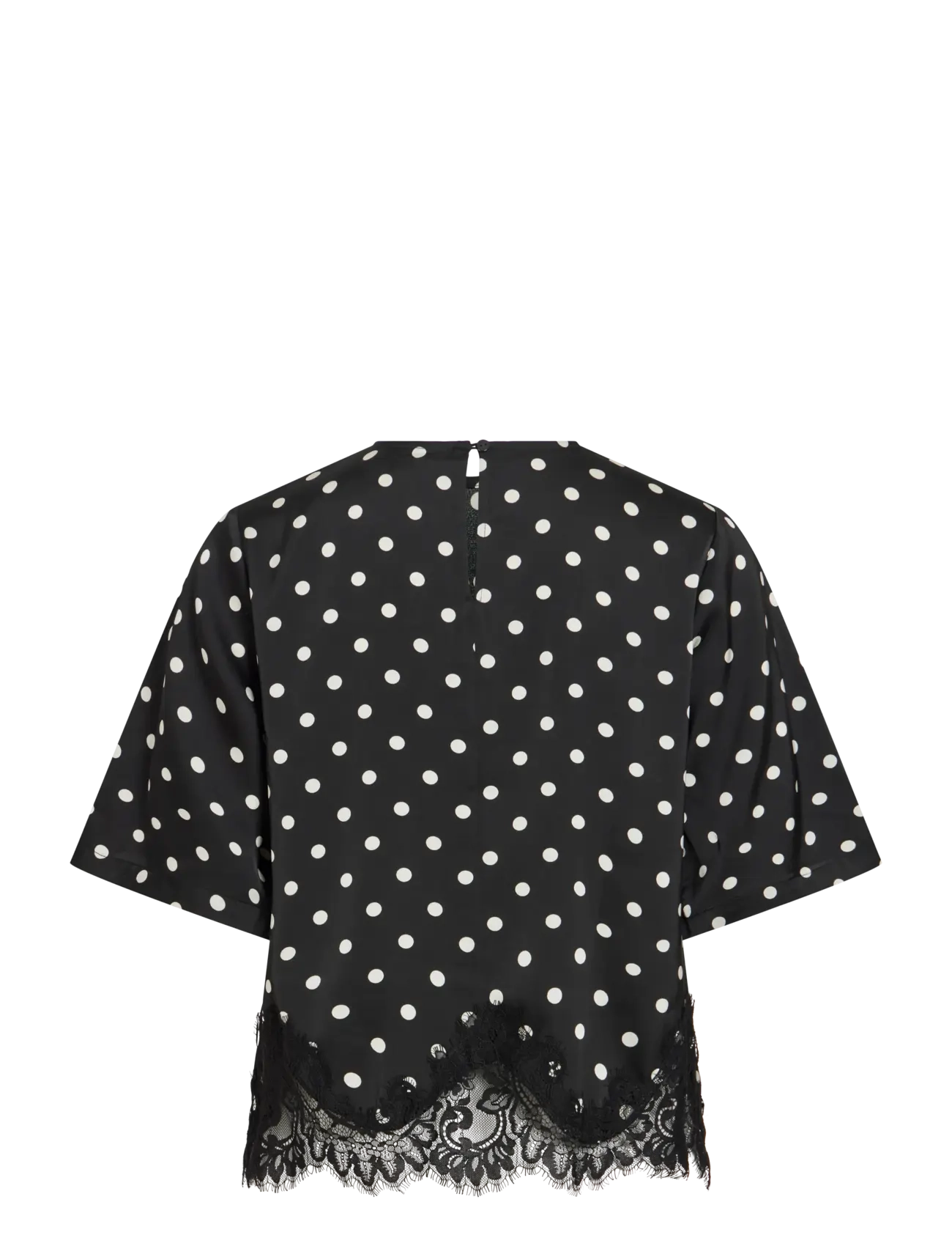 Vila - VIDOTA 2/4 LACE TOP - black - 2