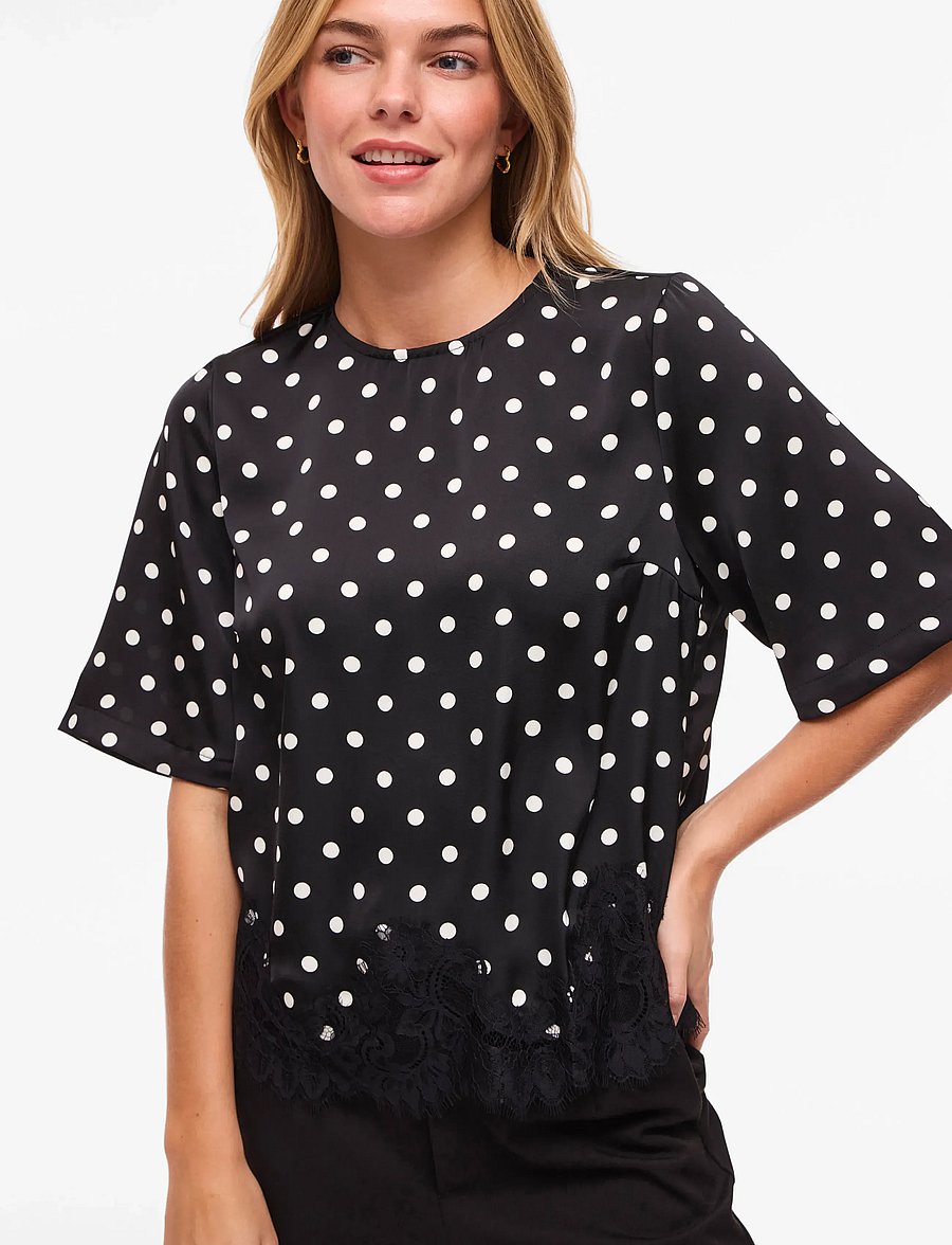 Vila - VIDOTA 2/4 LACE TOP - black - 5