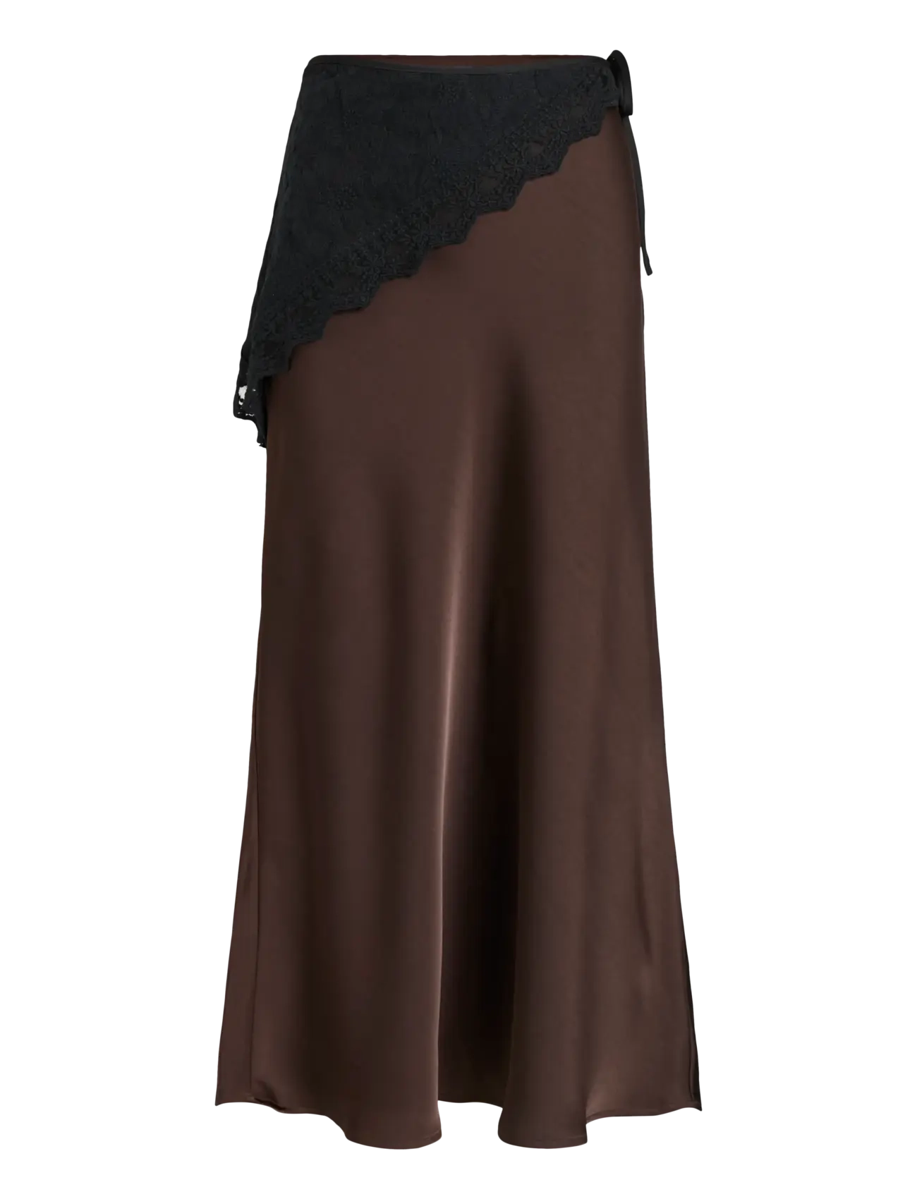 Vila VISCARA ANKLE SKIRT - PARTY - COFFEE BEAN / black