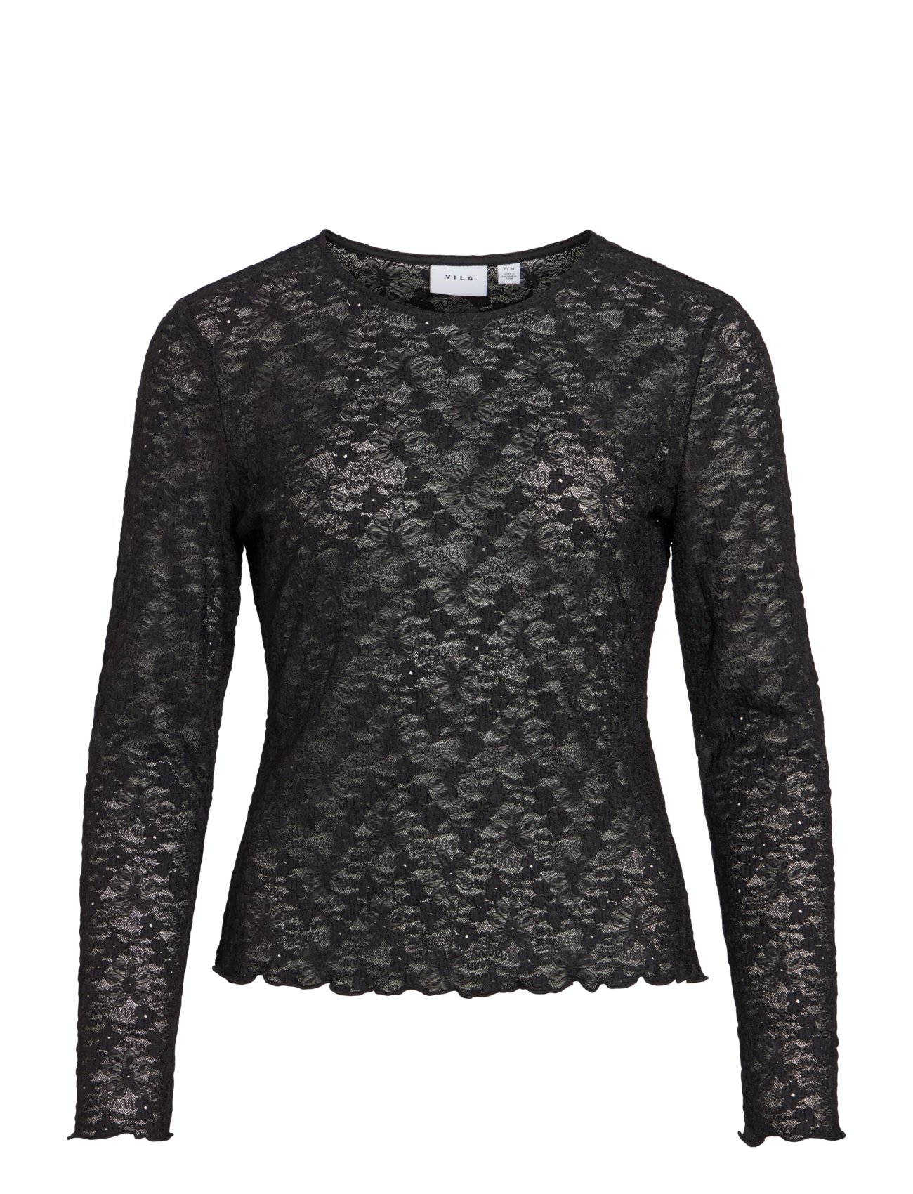 Vila VIFAY O-NECK L/S TOP - NOOS - Long-sleeved tops - BLACK BEAUTY / black