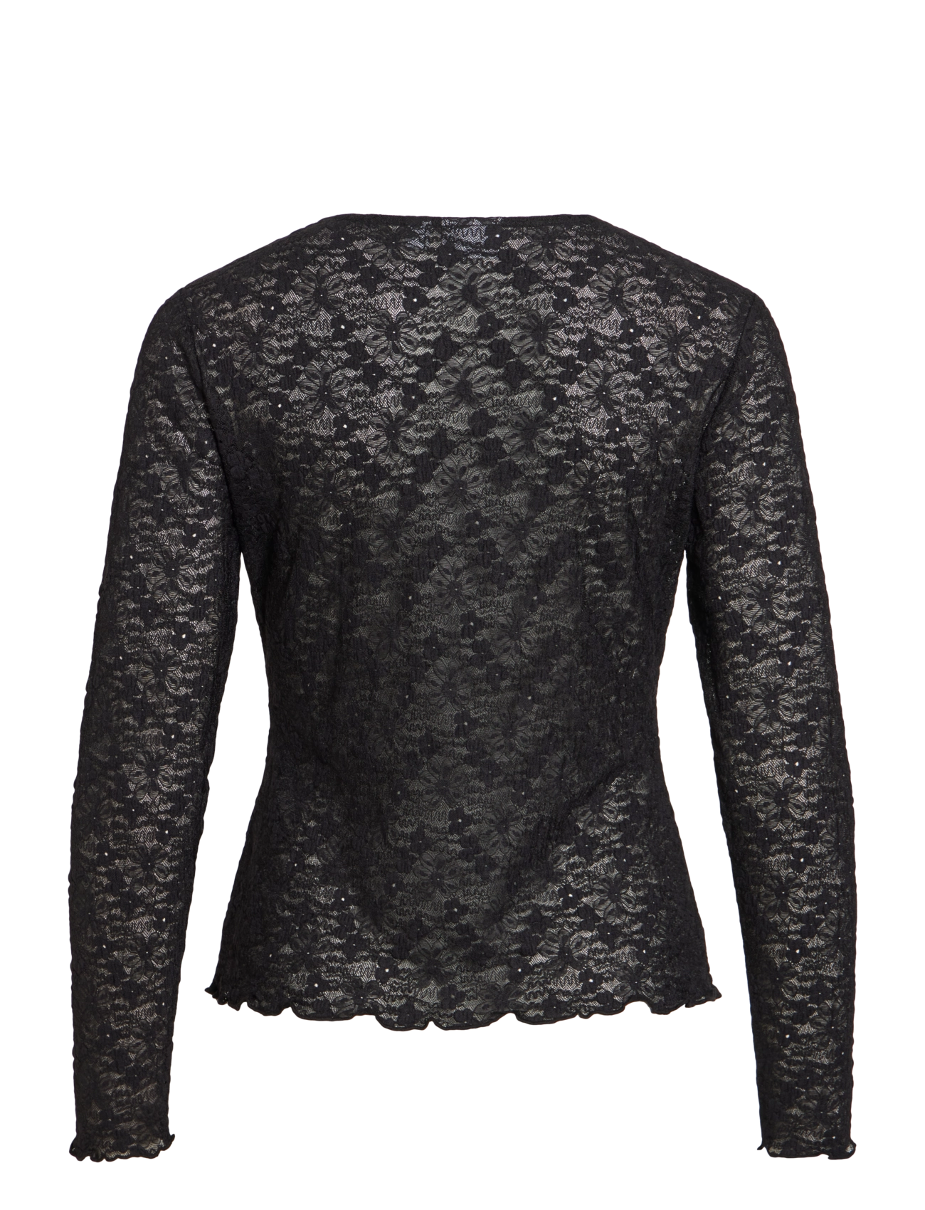 Vila - VIFAY O-NECK L/S TOP - NOOS - black beauty - 2
