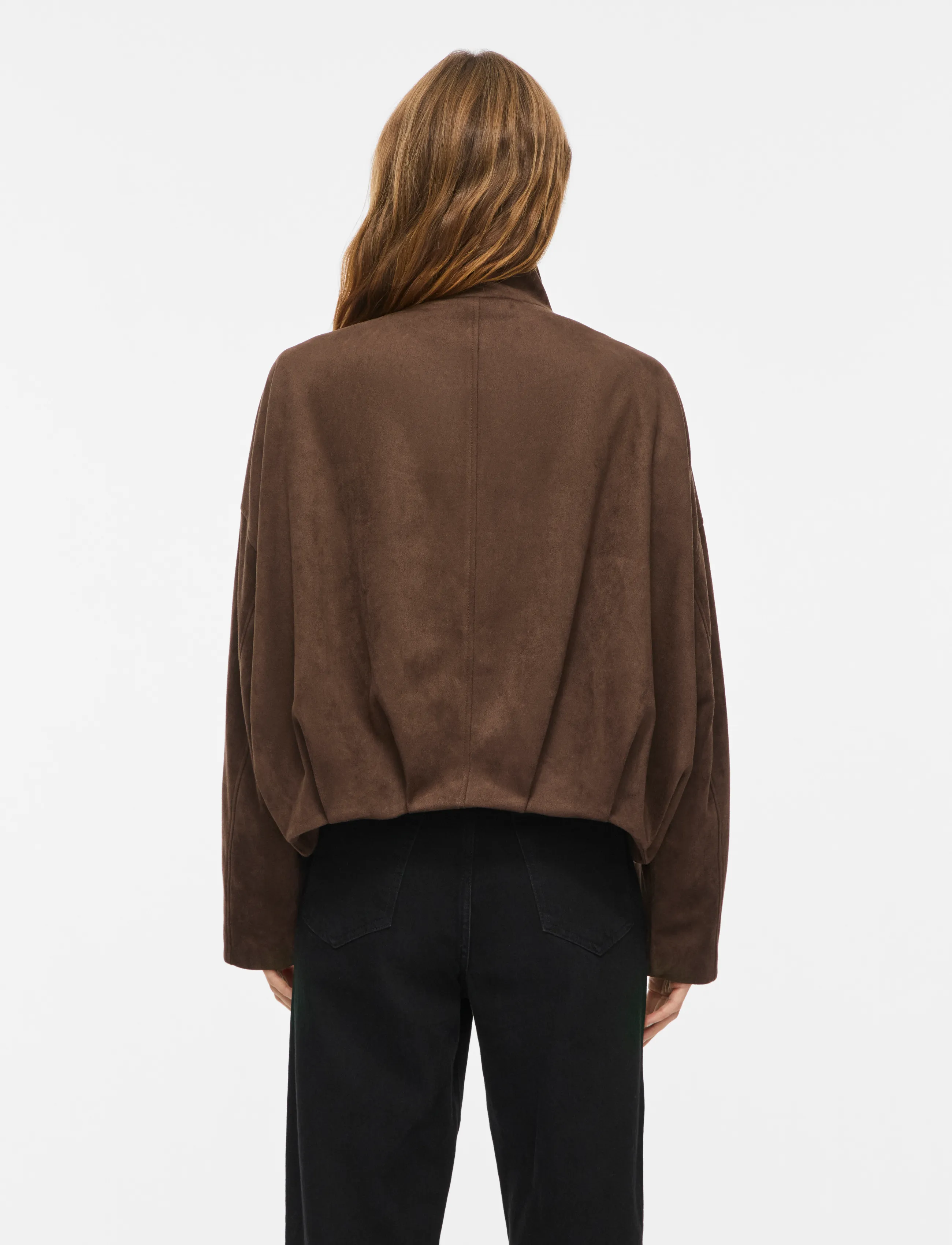 Vila - VIVIRAL L/S FUNNEL NECK JACKET /OTW - chocolate brown - 3