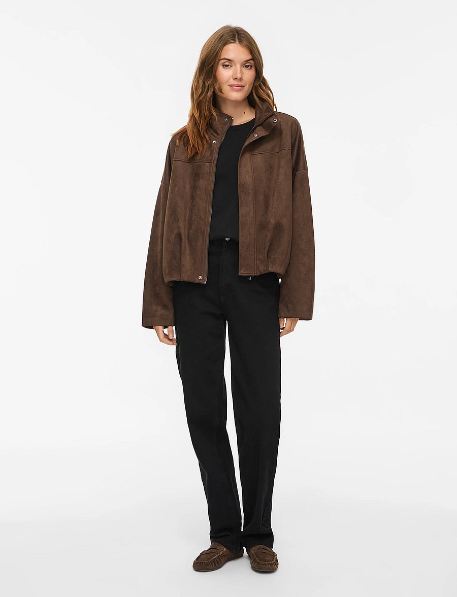 Vila - VIVIRAL L/S FUNNEL NECK JACKET /OTW - chocolate brown - 4