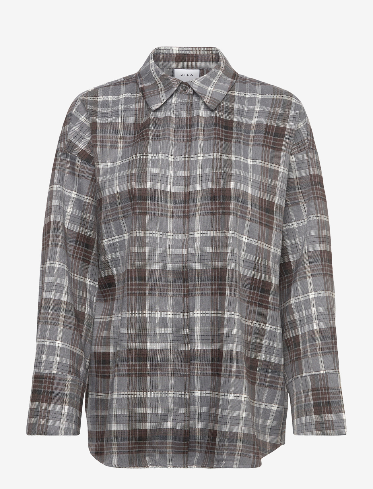 Vila - VIEDITH L/S SHIRT - langærmede skjorter - stone mountain - 1
